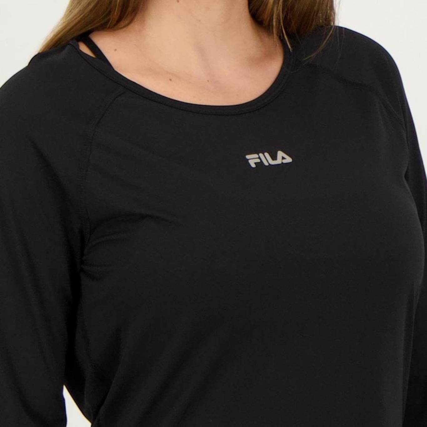 Camiseta Fila Manga Longa Bio Logo II - Feminina - Foto 4