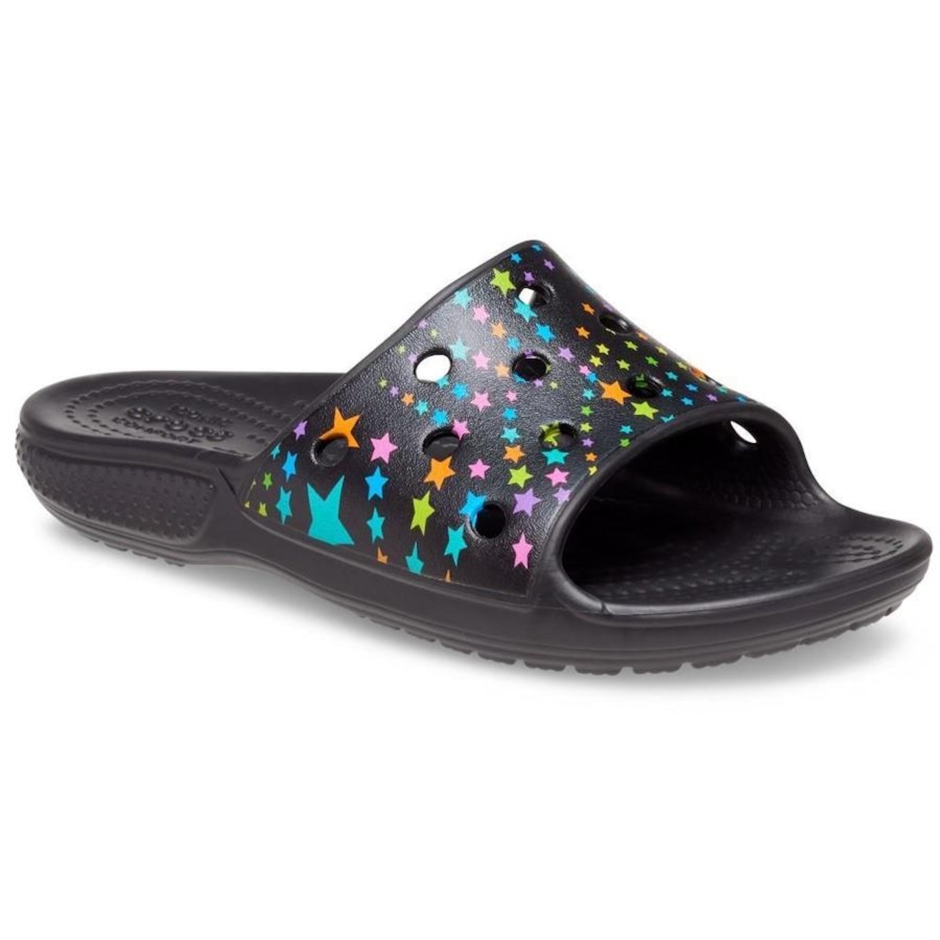 Sandália Crocs Classic Printed Kids Slide - Infantil - Foto 4