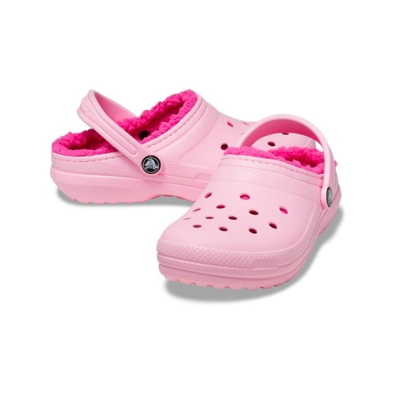 Sandália Crocs Classic Lined Clog - Infantil - Foto 4