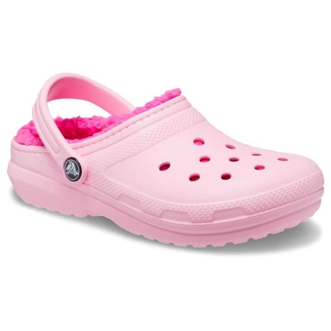 Sandália Crocs Classic Lined Clog - Infantil - Foto 5