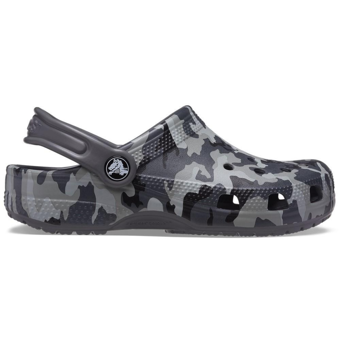 Sandália Crocs Júnior Classic Camo Clog K - Foto 5