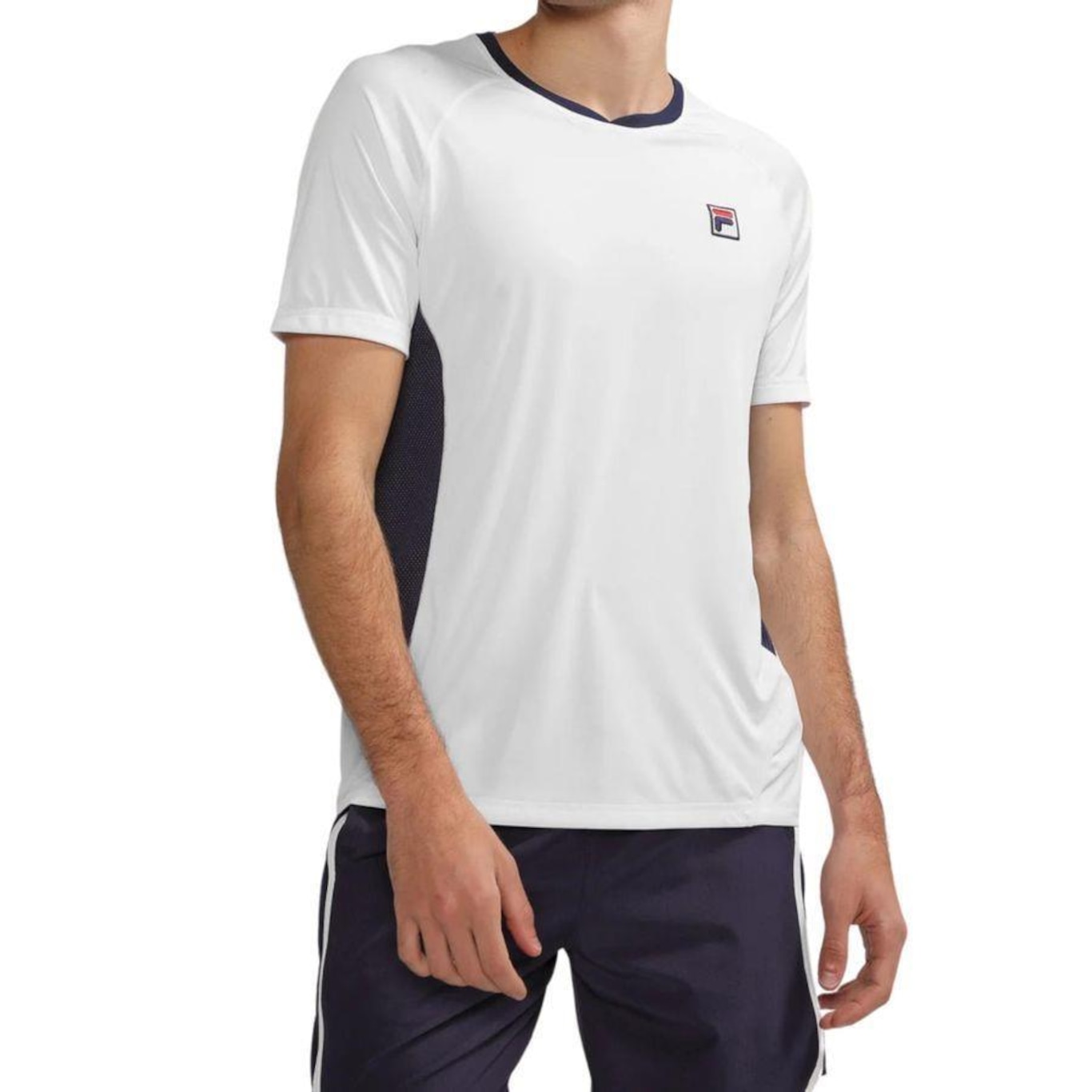 Camiseta Fila Baseline Ribbed Crew - Masculina - Foto 1