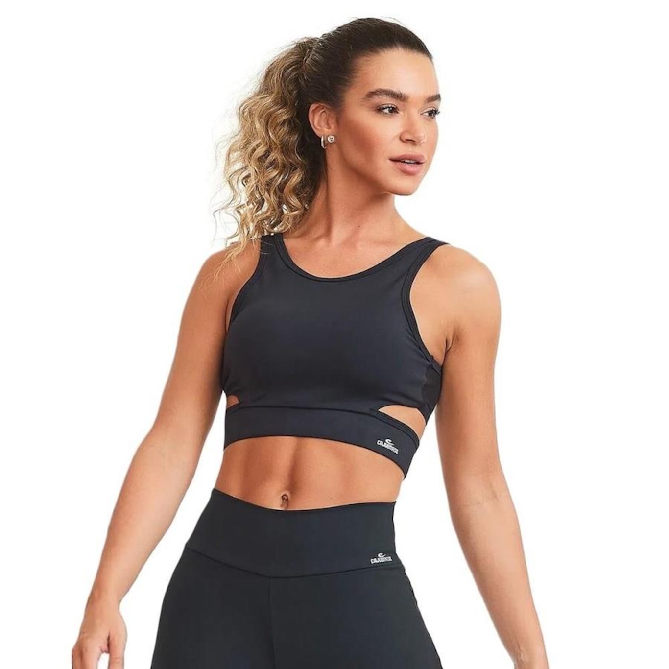 Top Fitness Cajubrasil NZ Vibes Cropped - Feminino - Foto 1