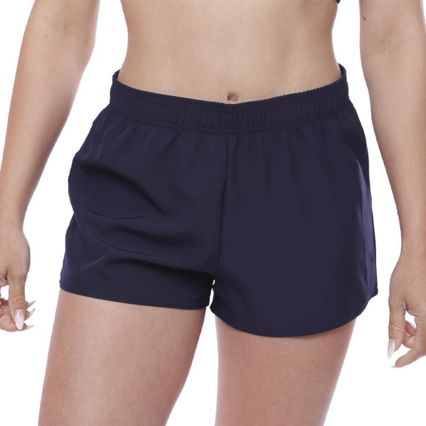 Shorts Curto Resina Esportivo - Feminino - Foto 1