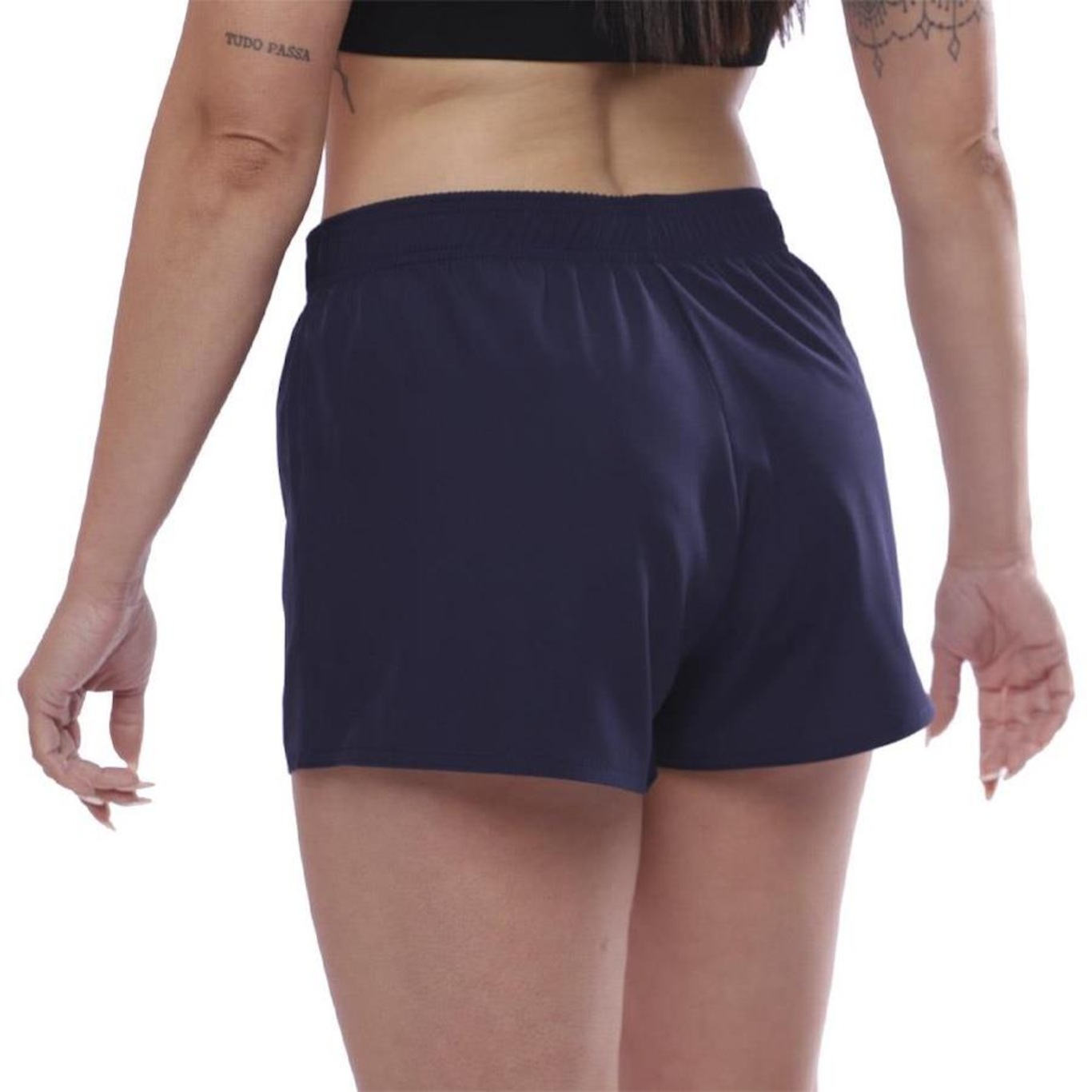 Shorts Curto Resina Esportivo - Feminino - Foto 2