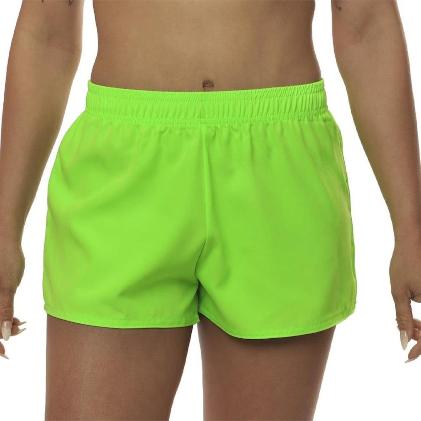 Shorts Curto Resina Esportivo - Feminino - Foto 1