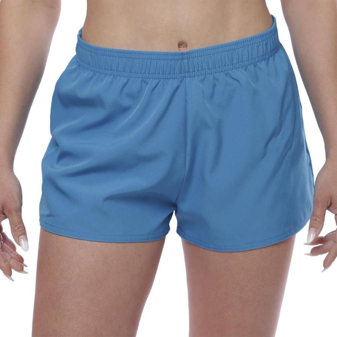 Shorts Curto Resina Esportivo - Feminino - Foto 1