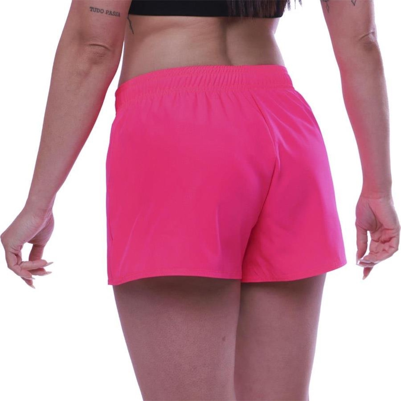 Shorts Curto Resina Esportivo - Feminino - Foto 2