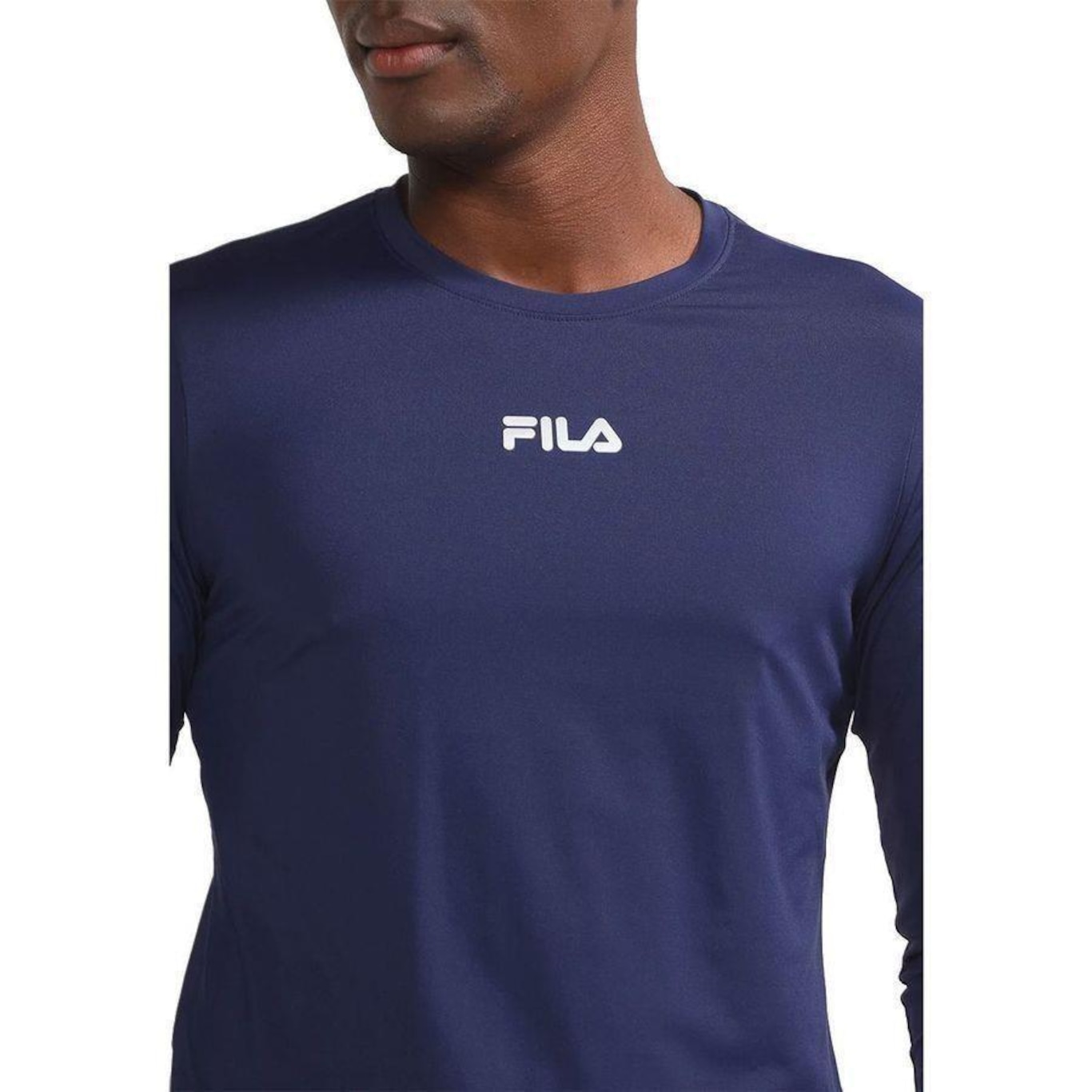 Camiseta Fila Manga Longa Sun Protect Breezy - Masculina - Foto 4