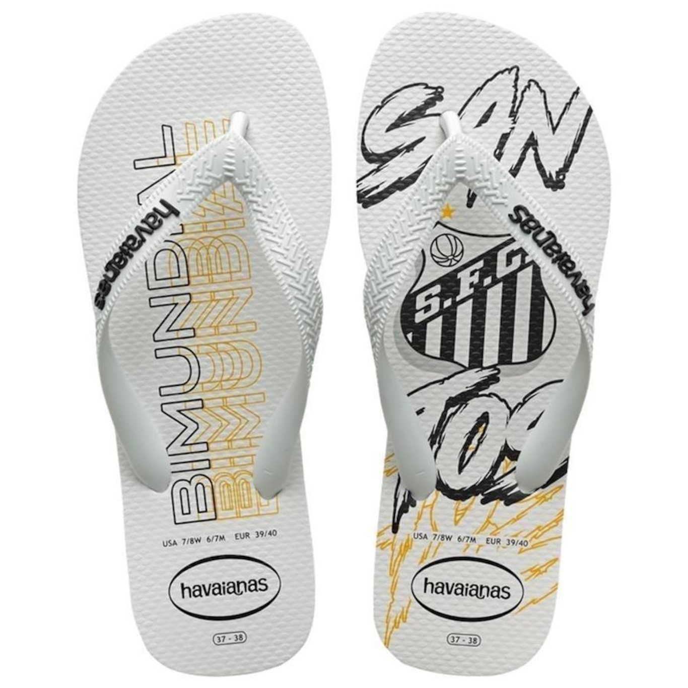 Chinelo do Santos Havaianas Top Times - Adulto - Foto 3