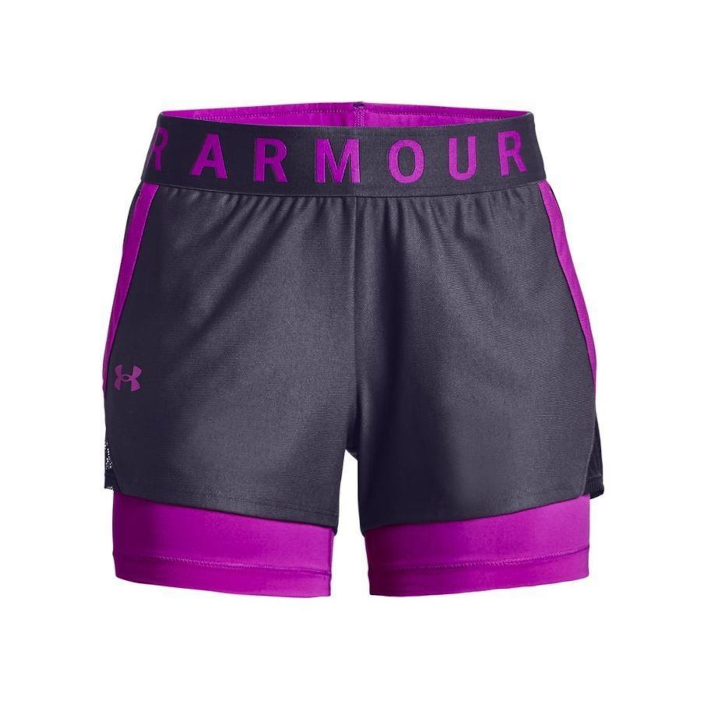 Shorts Under Armour Play UP 2 IN 1 - Feminino - Foto 4