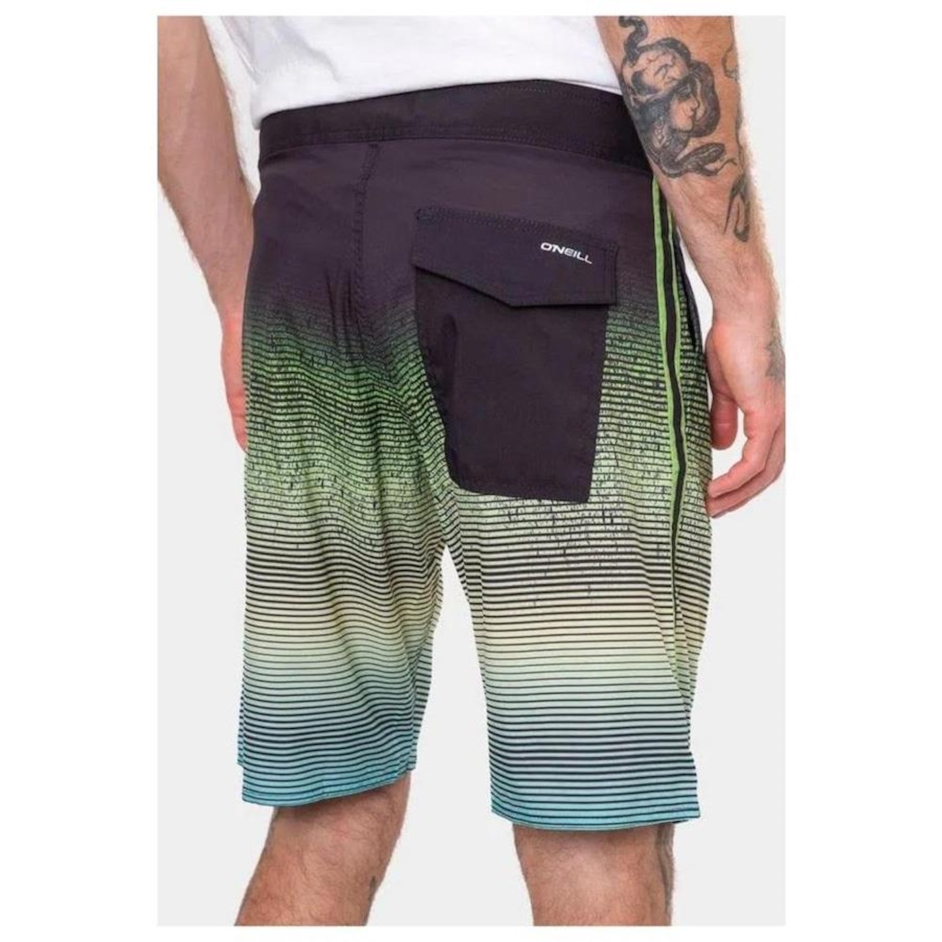 Bermuda O''Neill Boardshort Fade Stripe - Masculina - Foto 3