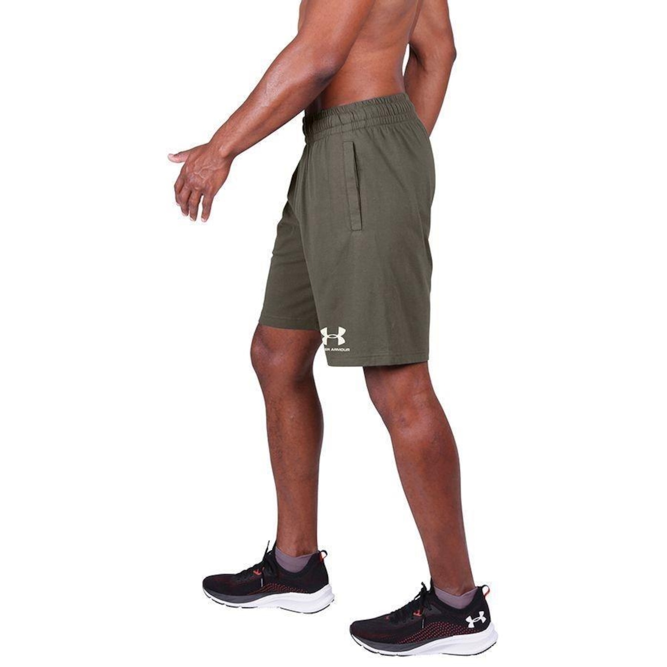 Shorts Under Armour Sportstyle Cotton - Masculino - Foto 5