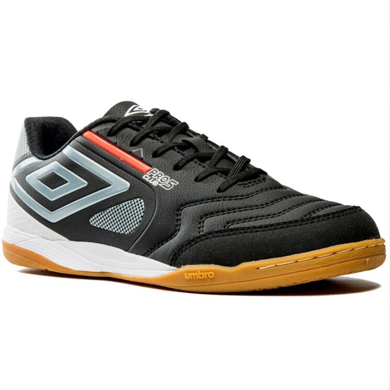 Chuteira Futsal Umbro Pro 5 Bump Club + Par de Meias - Adulto - Foto 4