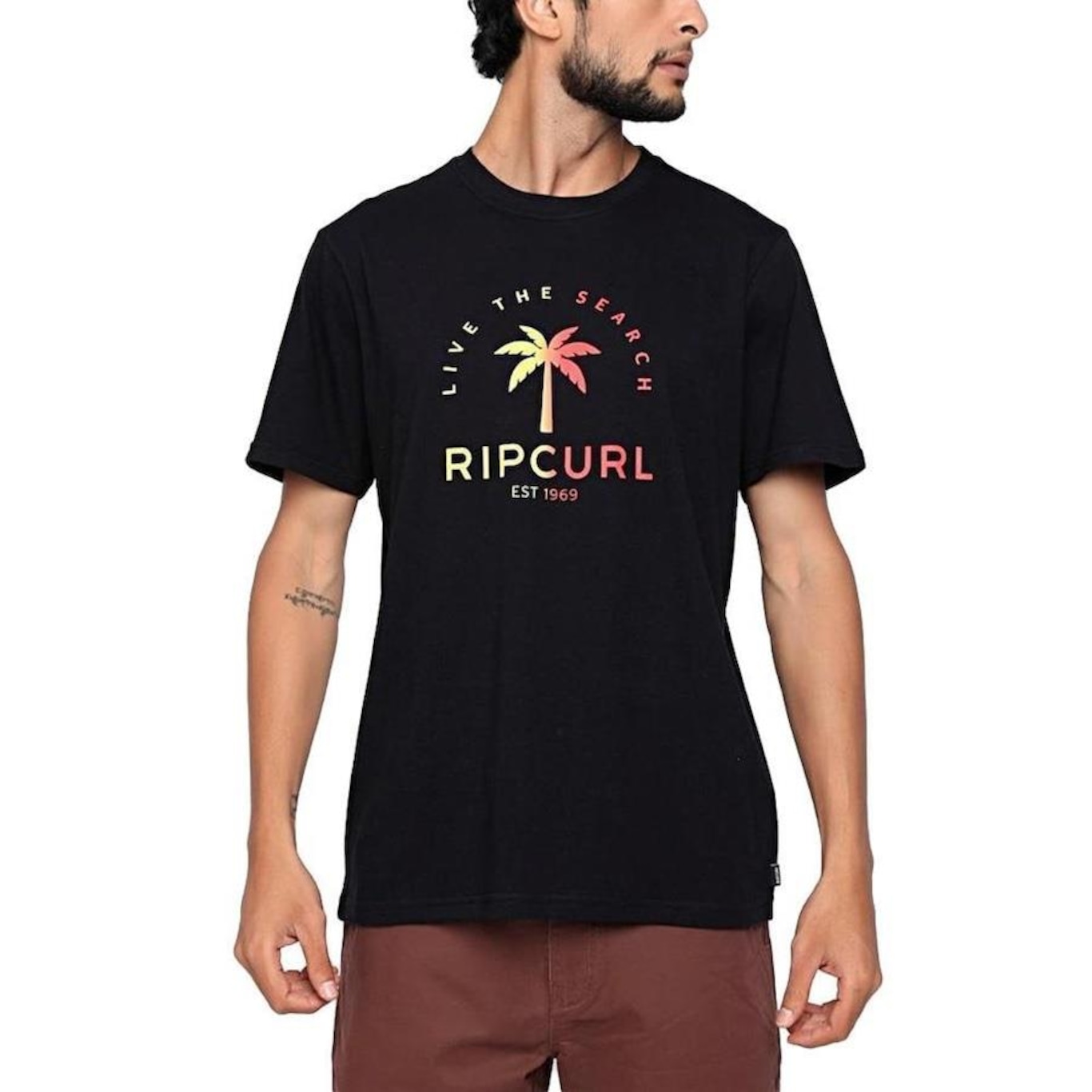 Camiseta Rip Curl Search Tree SM23 - Masculina - Foto 1