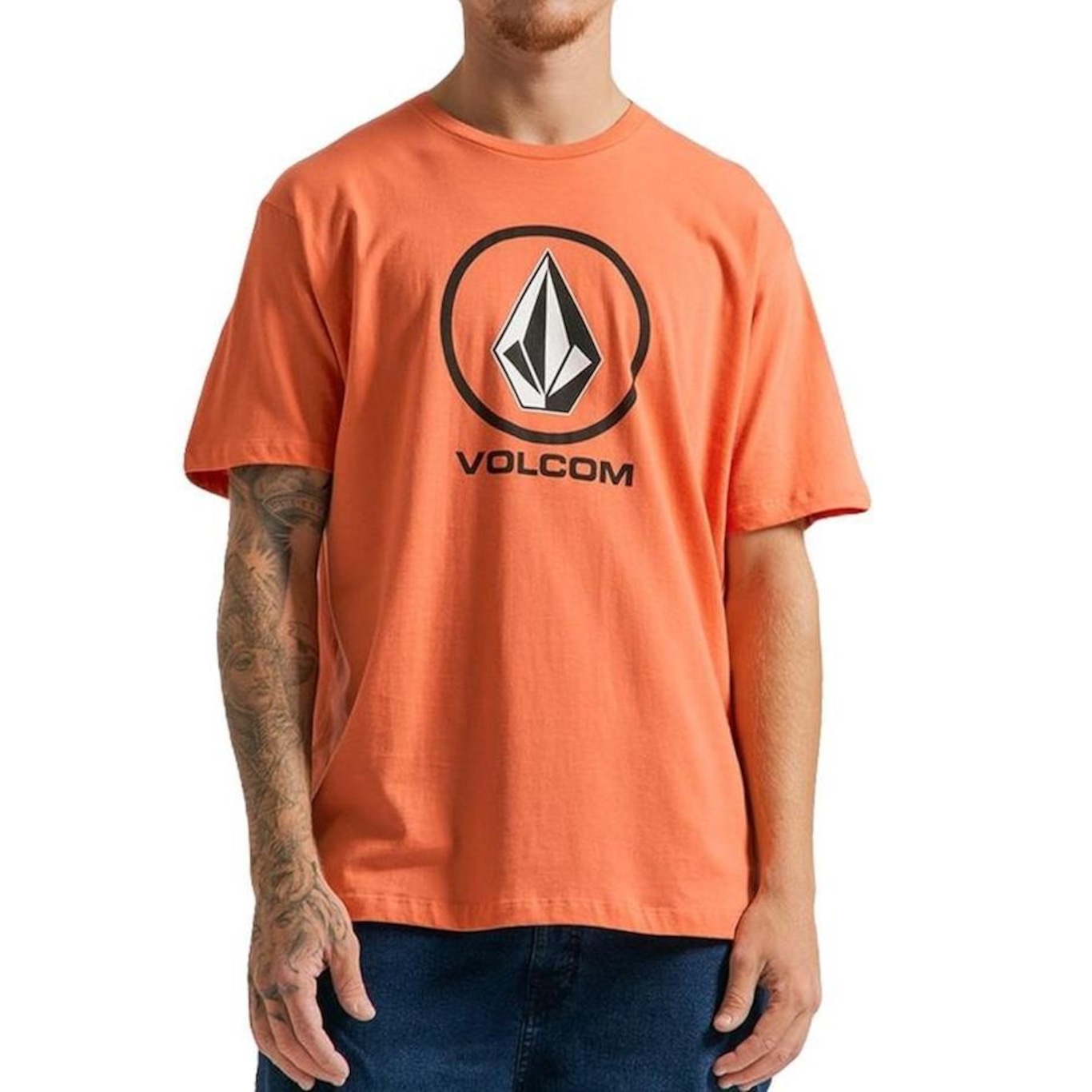 Camiseta Volcom Crisp Stone SM23 - Masculina - Foto 1