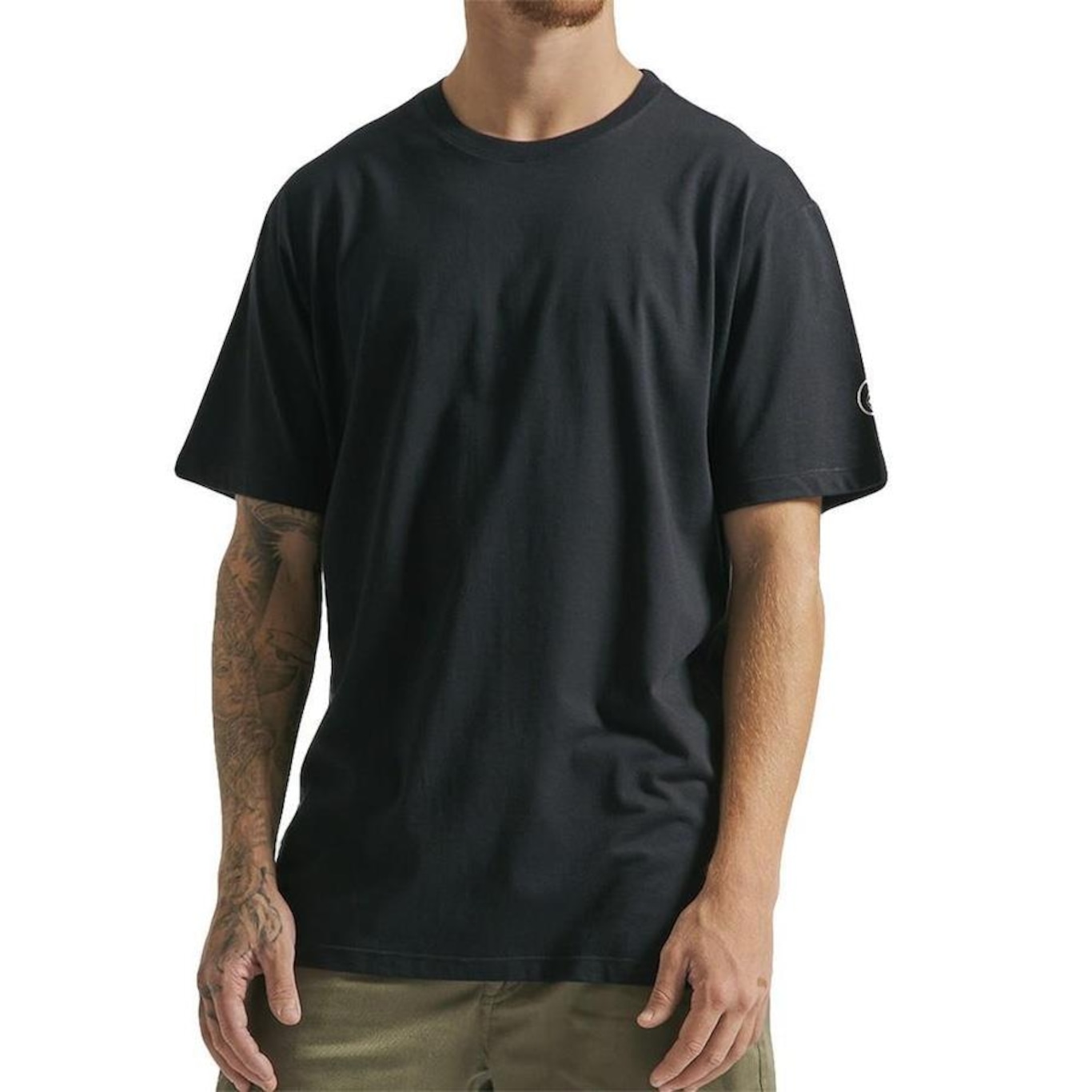 Camiseta Volcom Long Fit Solid Pocket SM23 - Masculina - Foto 1