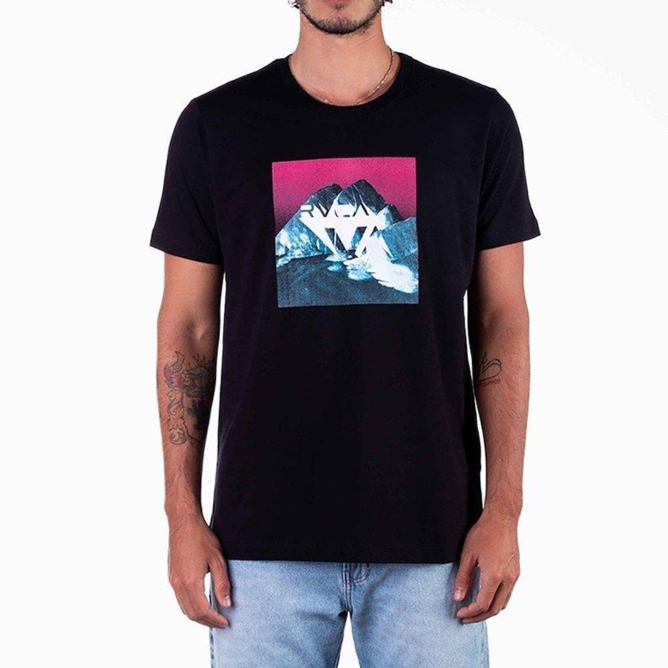 Camiseta RVCA Bedrock - Masculina - Foto 1