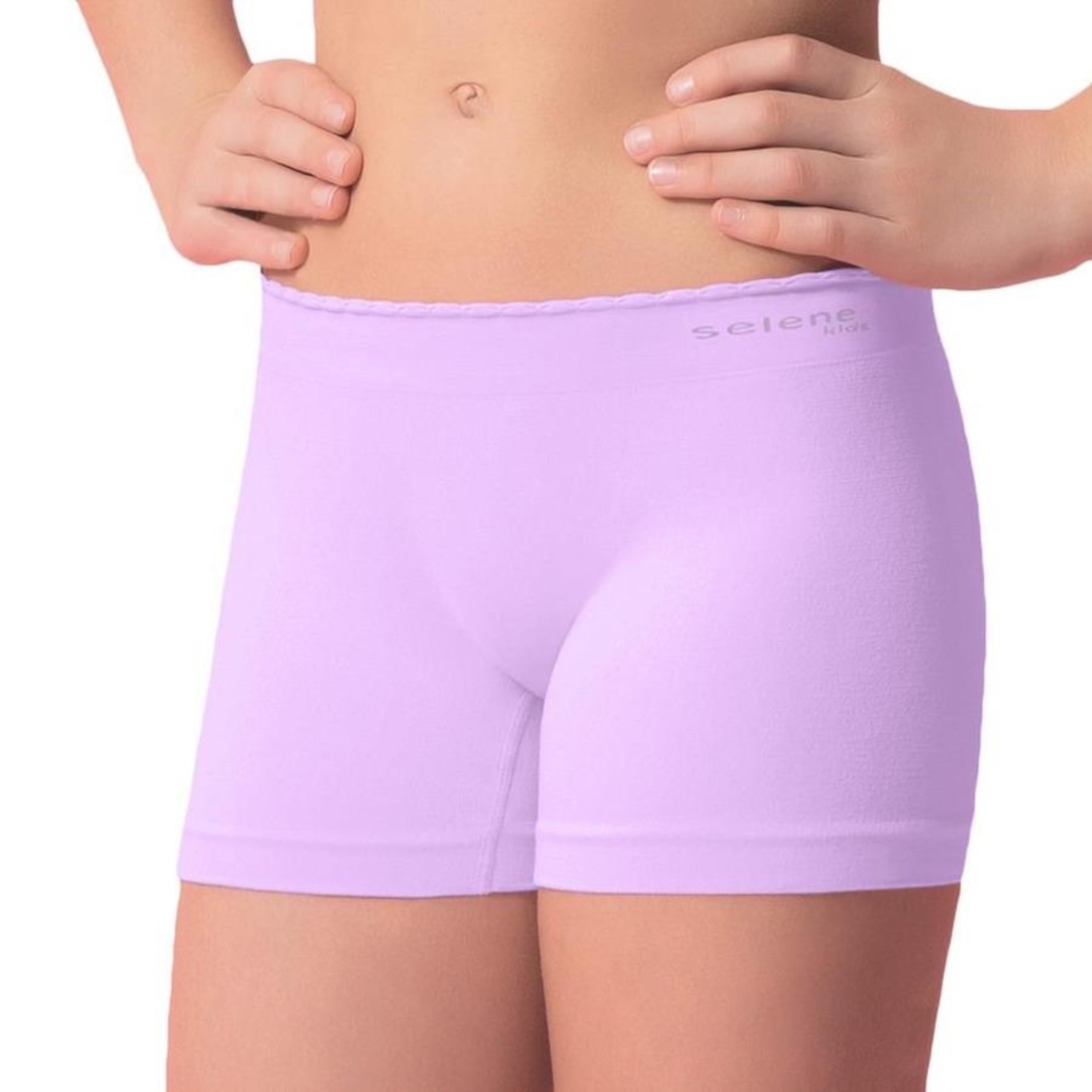 Calcinha Boxer Selene Sem Costura - Infantil - Foto 1