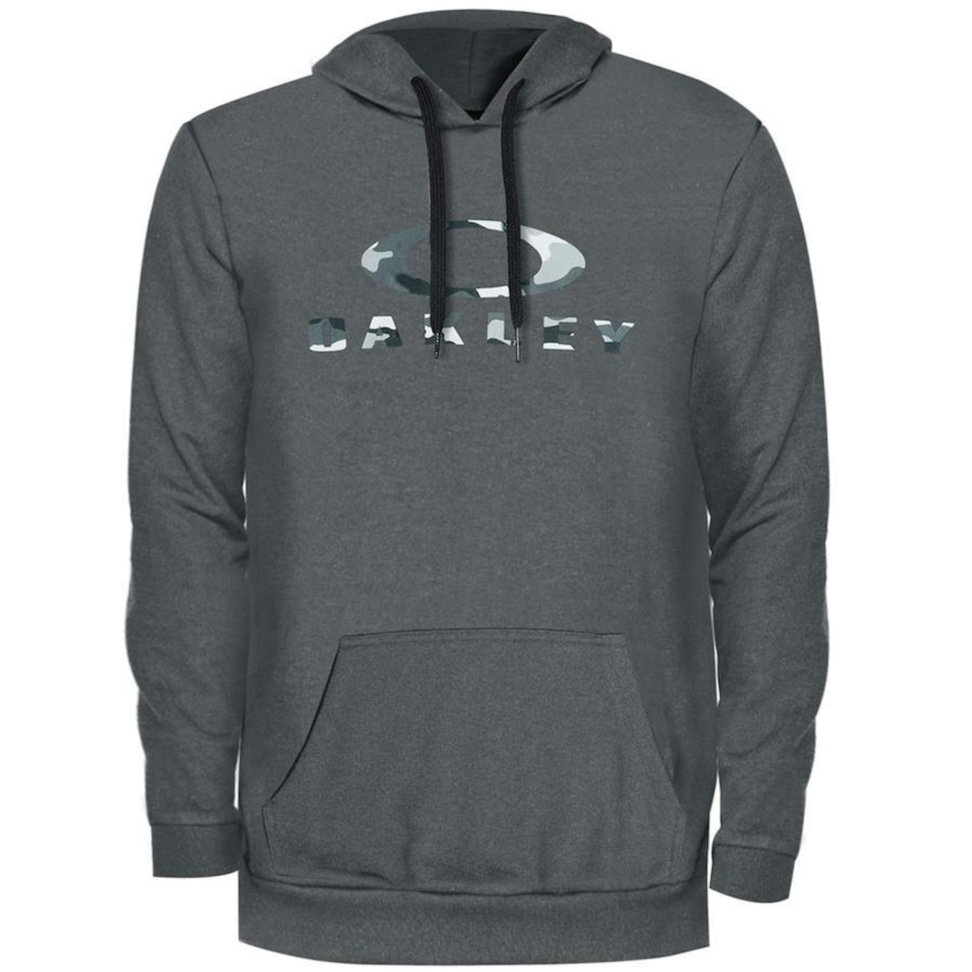 BLusão de Moletom com Capuz Oakley Camo Hoodie Atlhetic Heather - Masculino - Foto 1