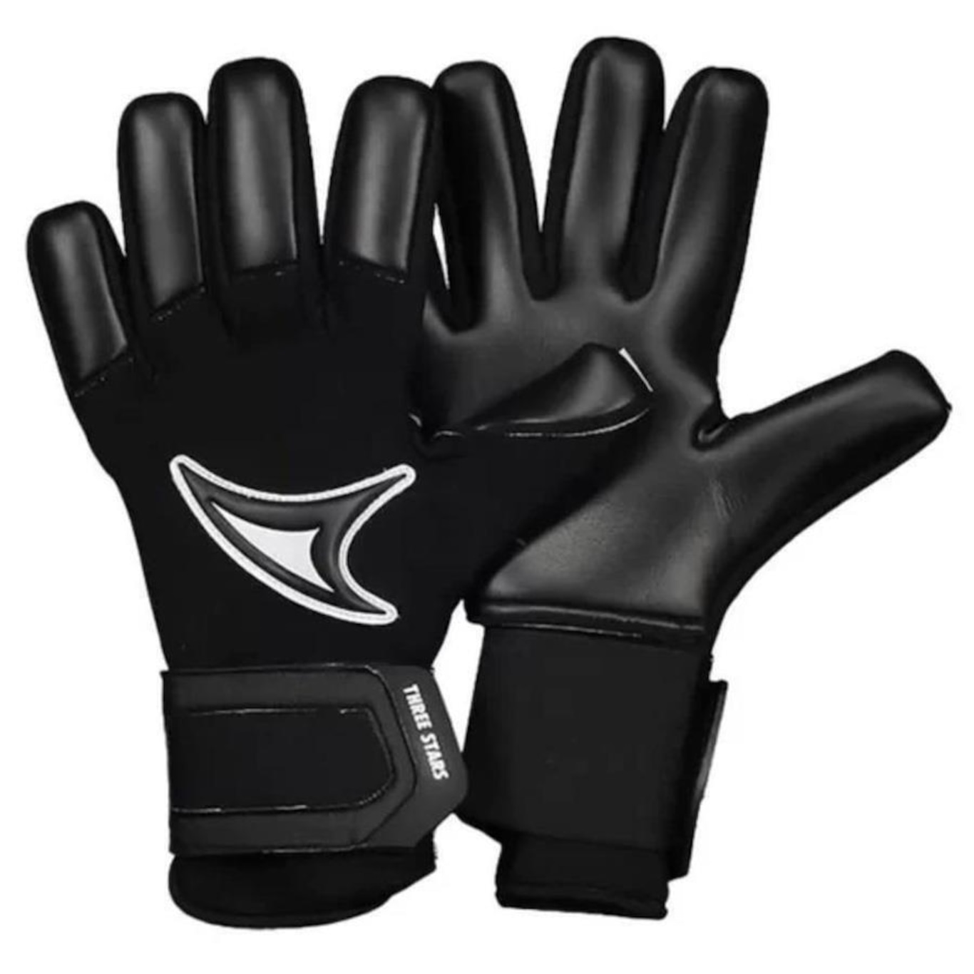 Luva Goleiro Profissional Three Stars Touch Black Edition - Adulto ...