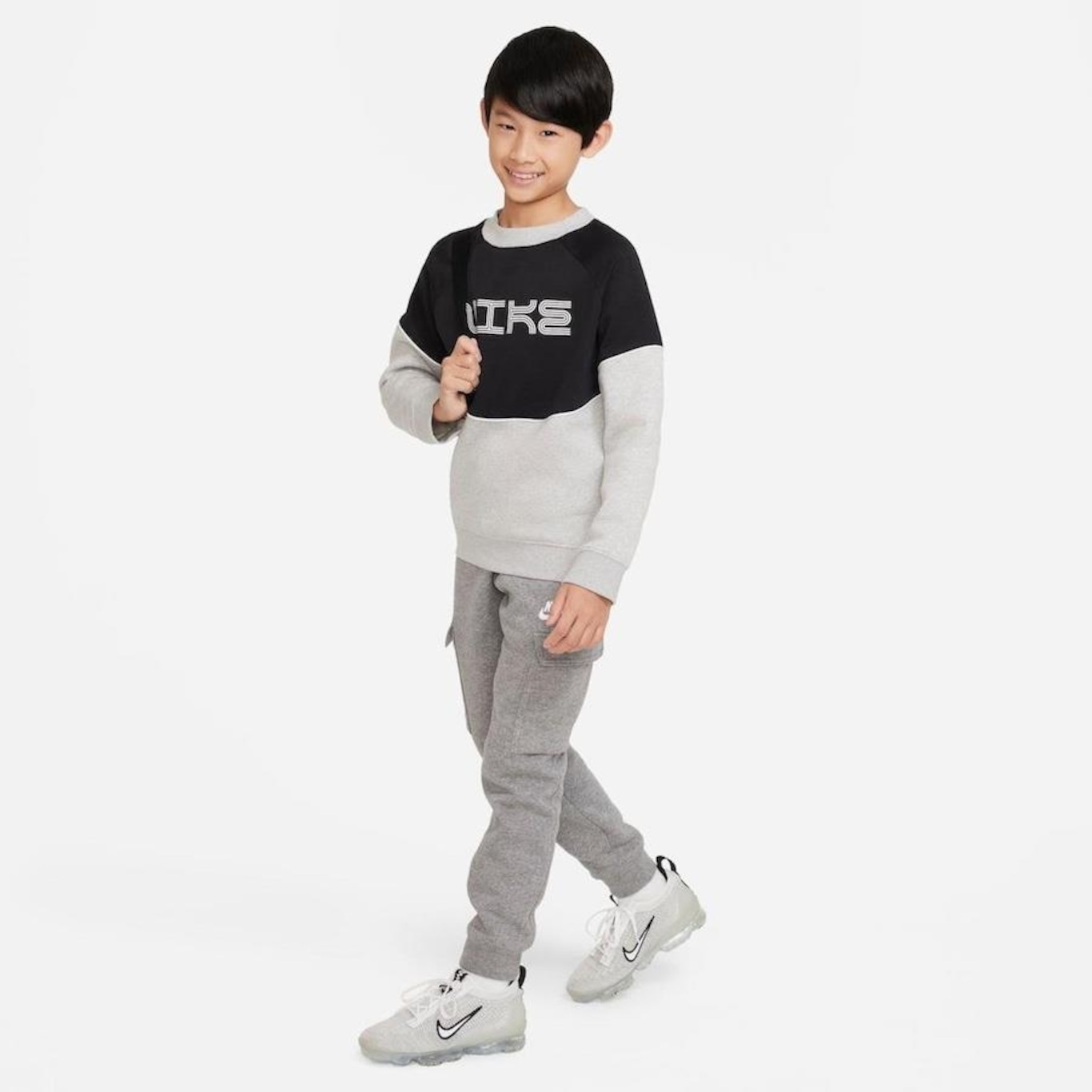 Blusão Fleece Nike Sportswear Amplify - Infantil - Foto 5