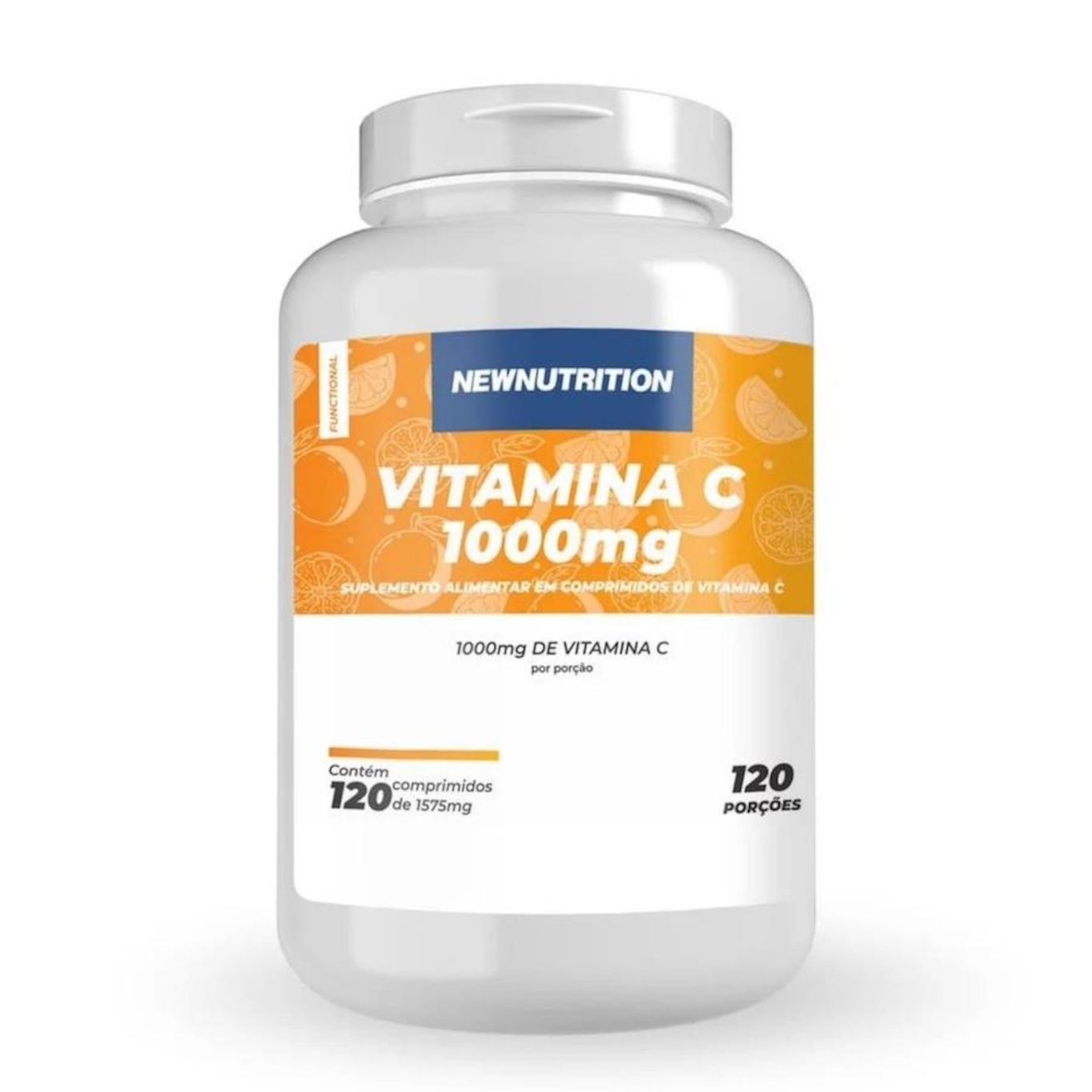 Vitamina C NewNutrition 45mg - 120 Tabletes - Foto 1