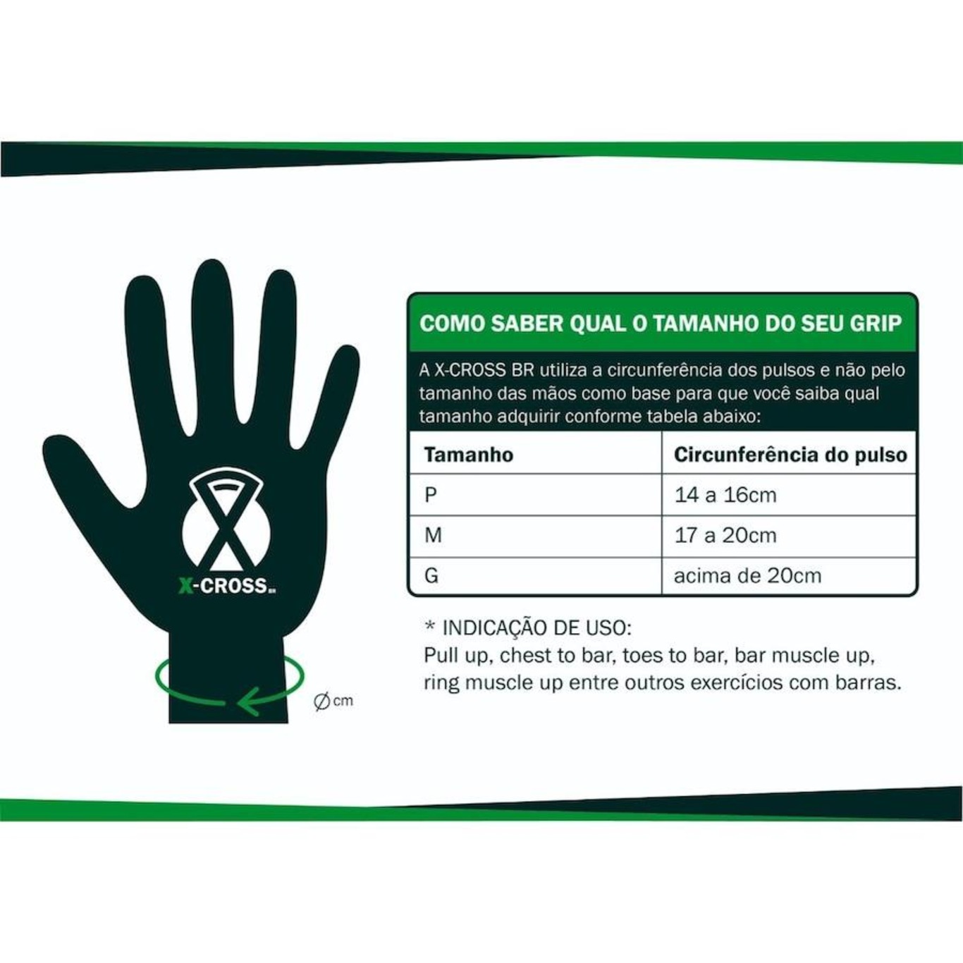 Luvas para Academia X-Cross BR Palmar Hand Grip Edição XC001 - Adulto - Foto 3