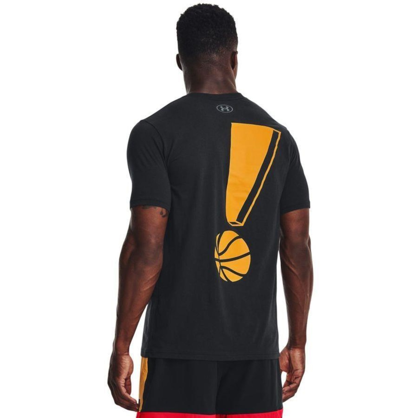 Camiseta de Basquete Under Armour Exclamation Bball SS B - Masculina - Foto 3