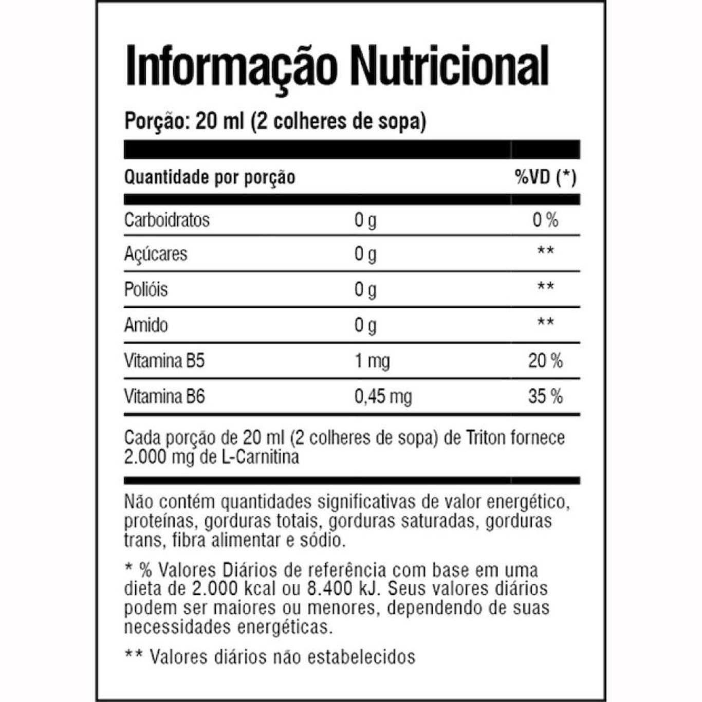 L-Carnitina Triton Iridium Labs - 320ml - Foto 2