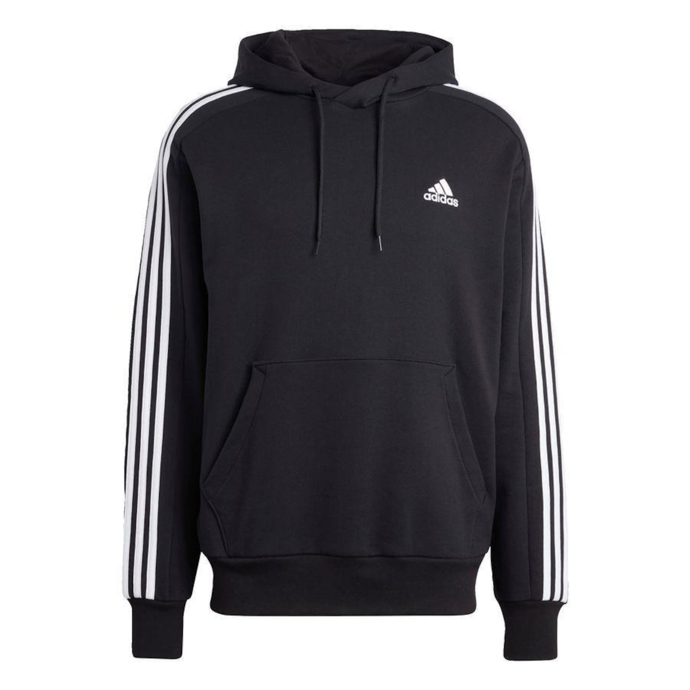 Blusão de Moletom com Capuz adidas Essential 3 Stripes - Masculino - Foto 1