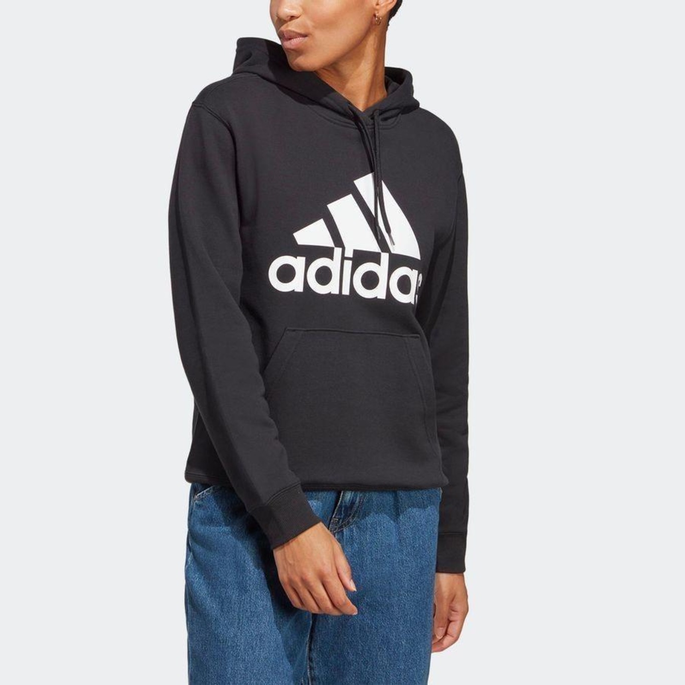 Blusão de Moletom com Capuz adidas Essentials Big Logo Regular - Feminino - Foto 5