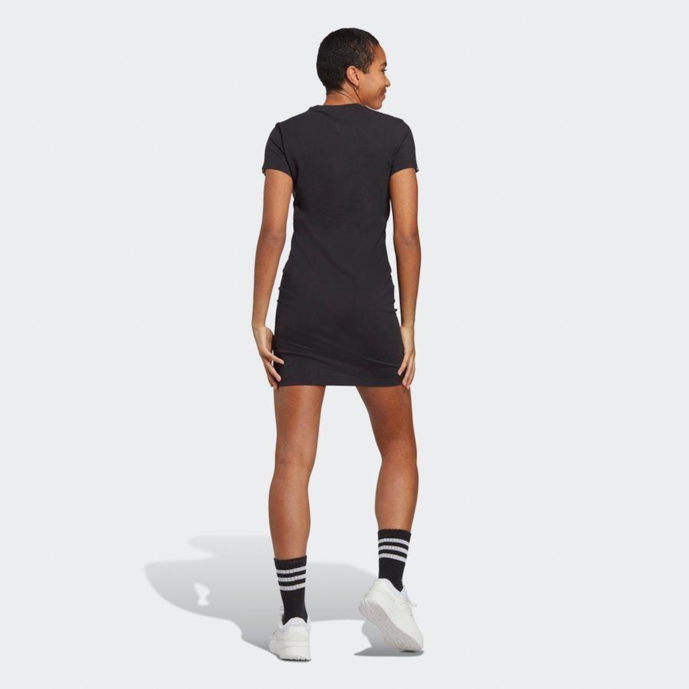 Vestido adidas Essentials 3-Stripes - Feminino - Foto 6