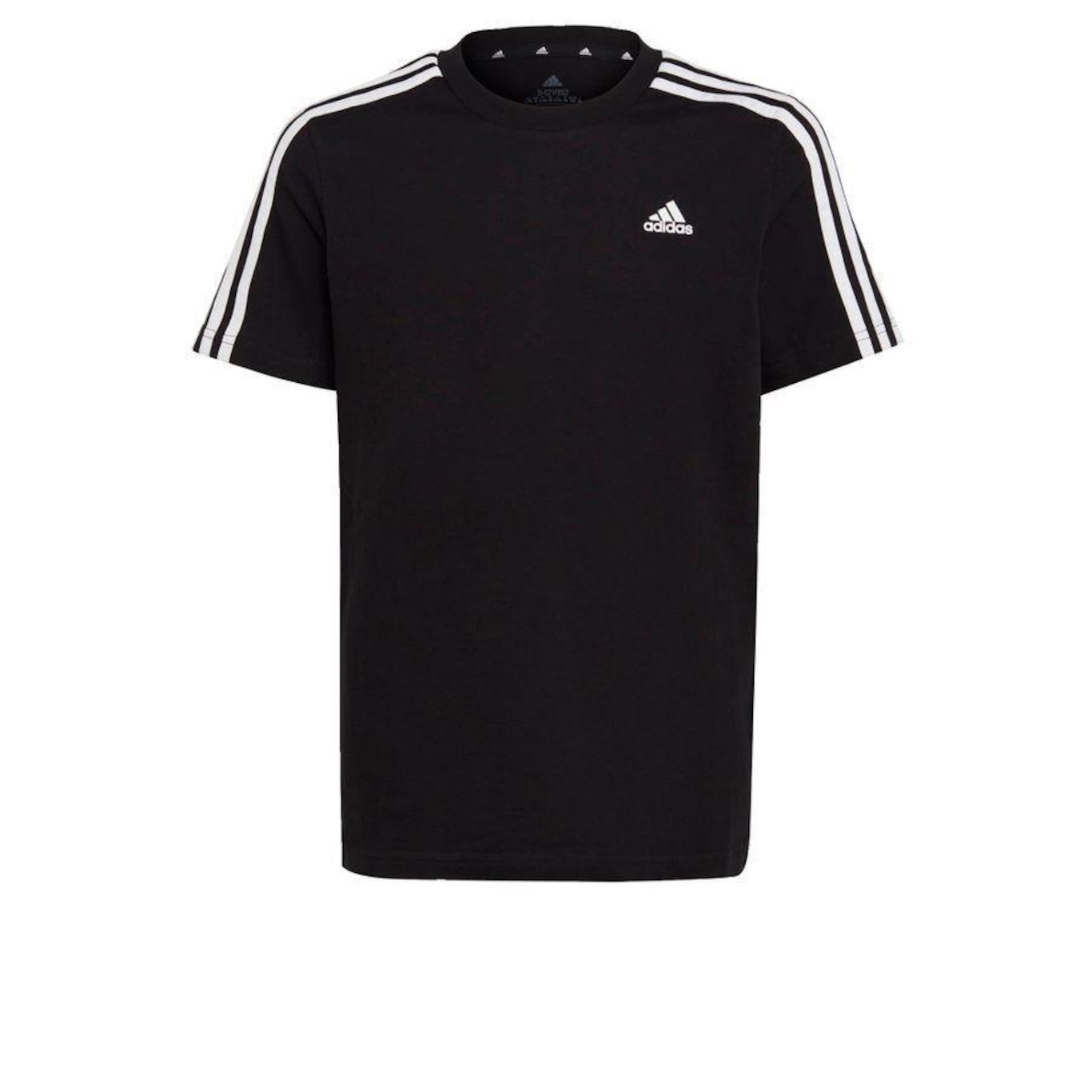 Camiseta adidas 3 Stripes Essential - Infantil - Foto 2