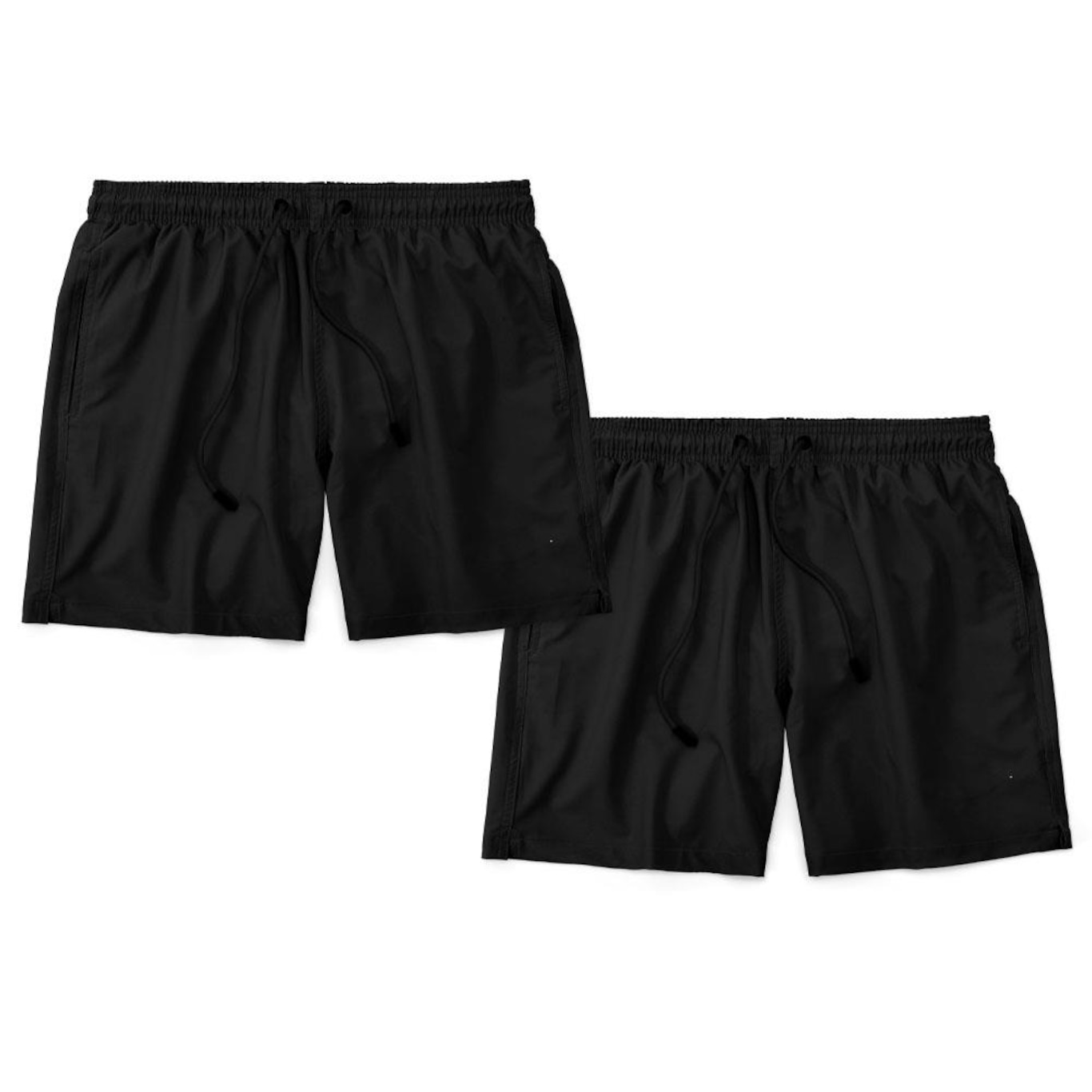 Kit Bermudas Tactel Black Bear com Bolsos - 2 Unidades - Masculina - Foto 1