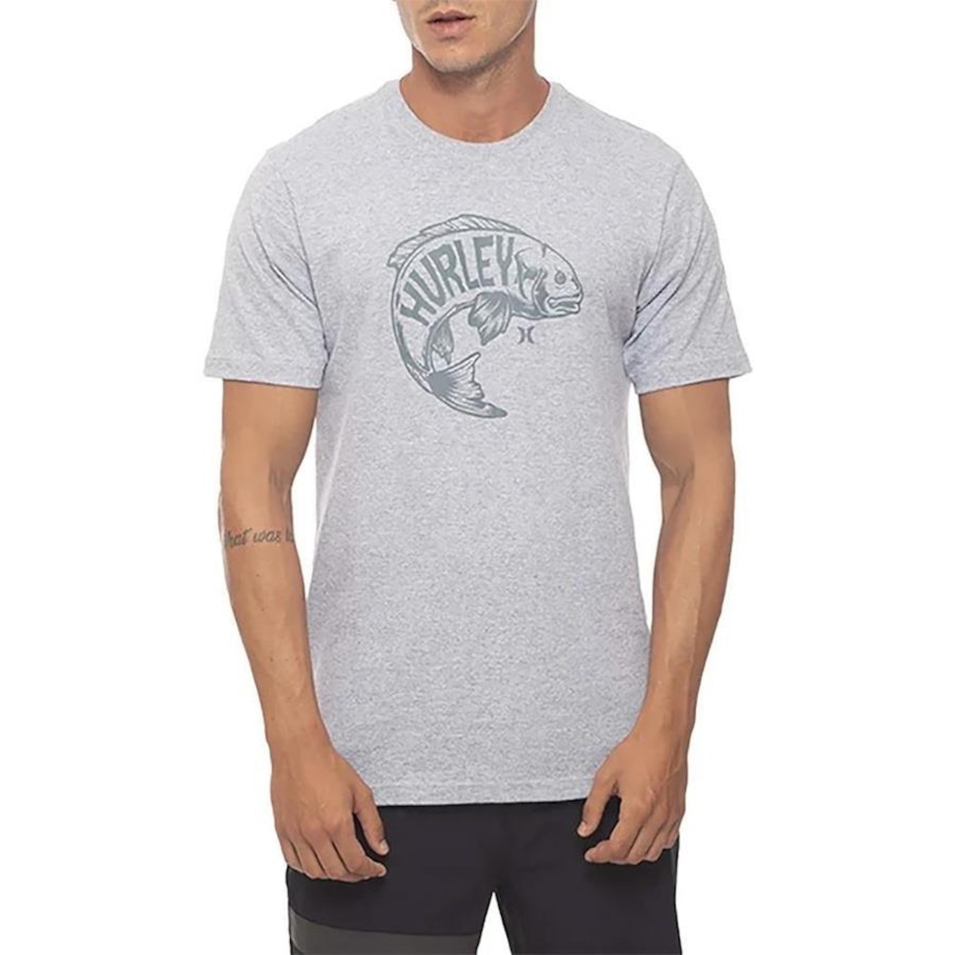 Camiseta Hurley Big Fish - Masculina - Foto 1