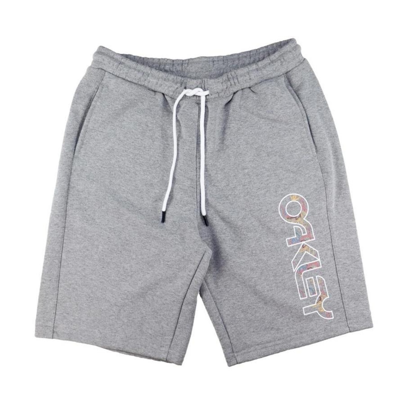 Bermuda Oakley Mushrom Graphic Shorts Heather Grey - Masculina - Foto 1