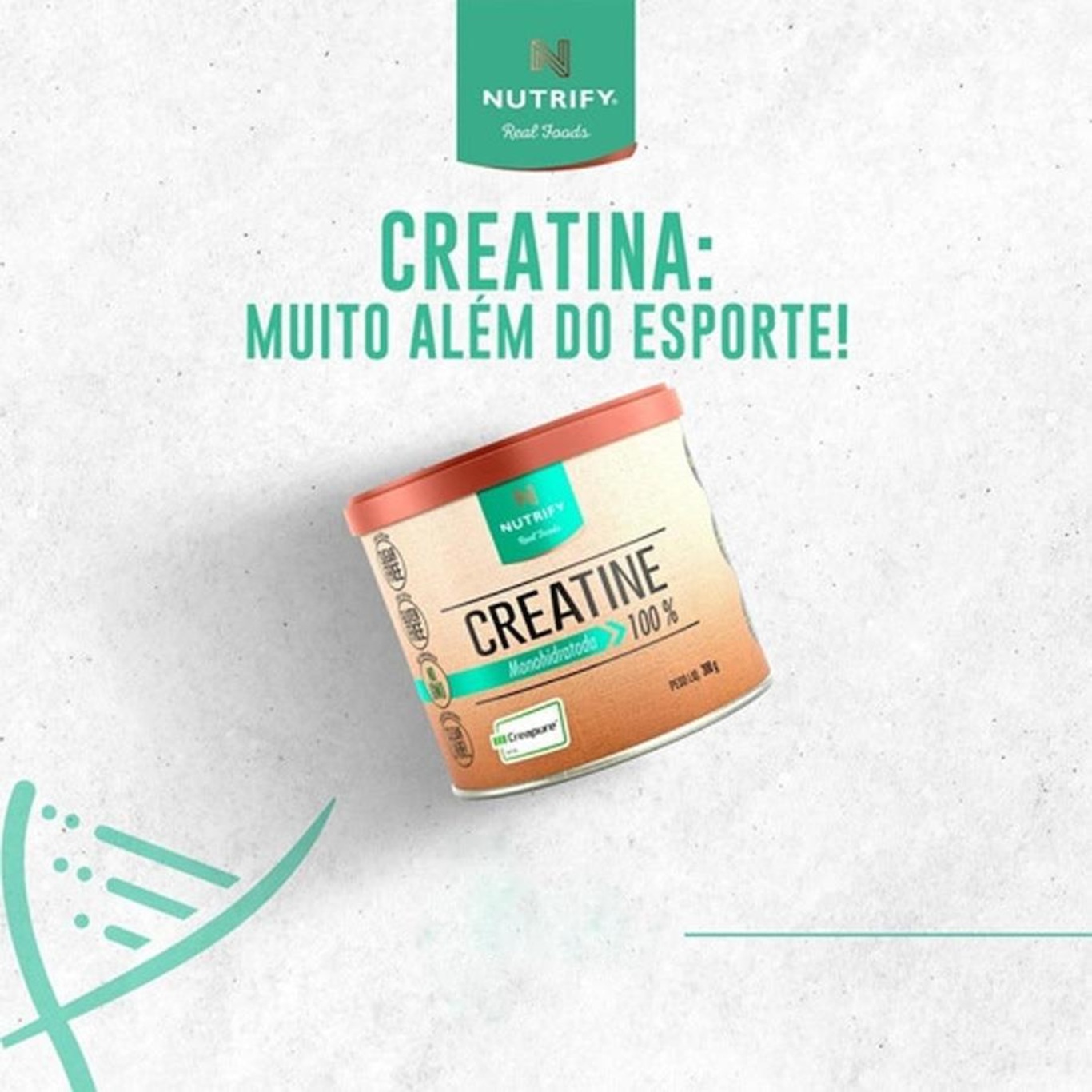 Creatina Monohidratada Nutrify Creapure - 300g | Centauro