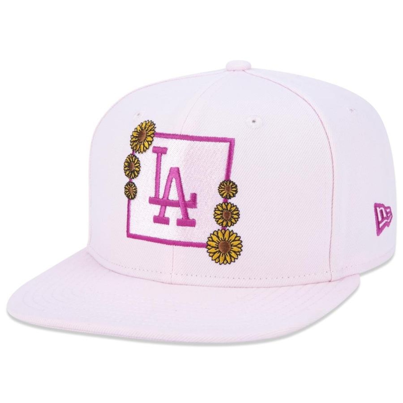 Boné Aba Reta New Era 9Fifty Original Fit Mlb Los Angeles Dodgers Nature - Snapback - Adulto - Foto 1