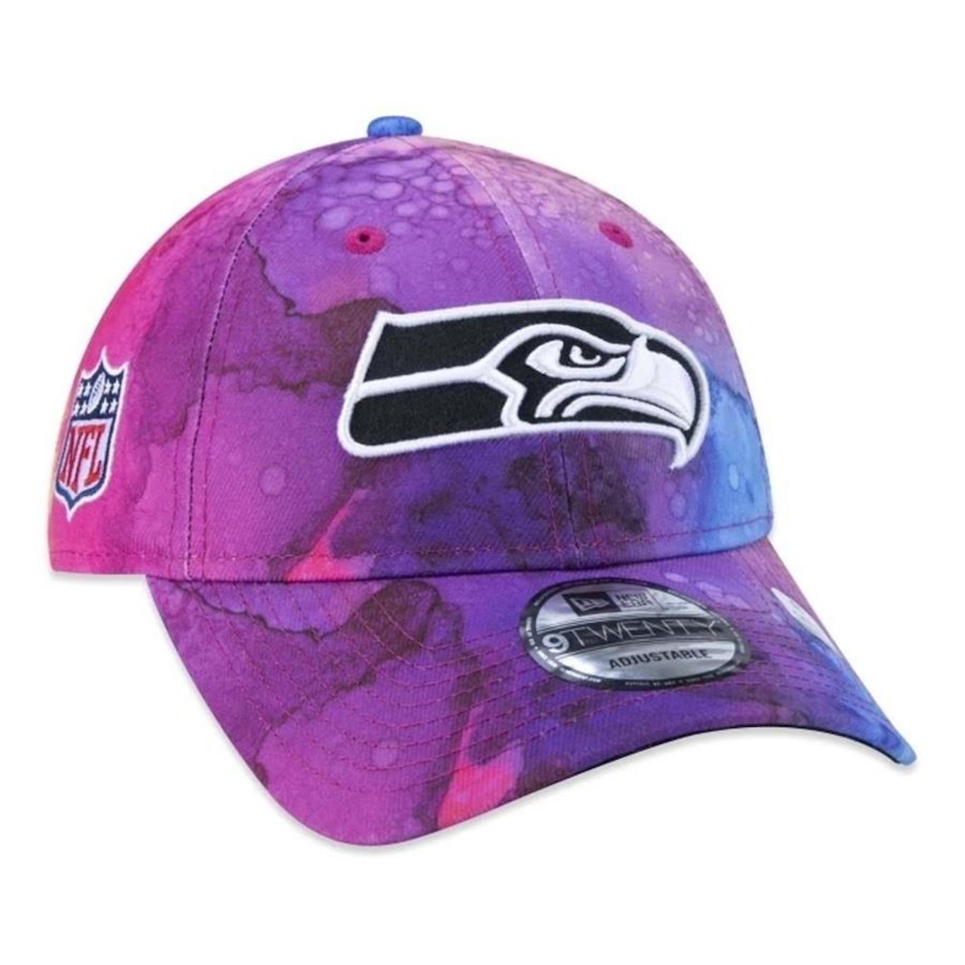 Boné Aba Curva New Era 9Twenty Seattle Seahawks Crucial Catch 2022 - Strapback - Adulto - Foto 4