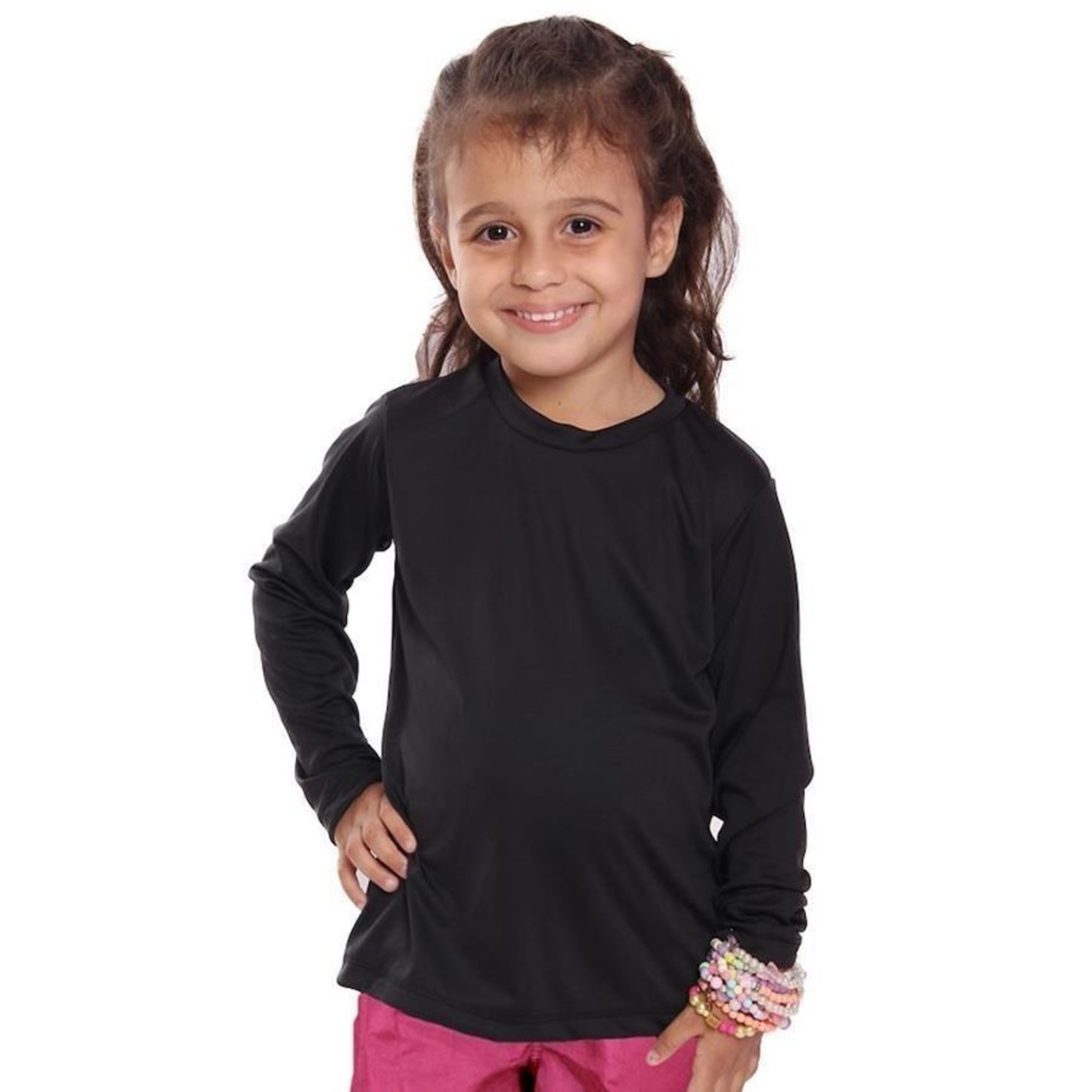 Kit Camisetas Manga Longa Dellas Fit Térmica - 4 Unidades - Infantil - Foto 2