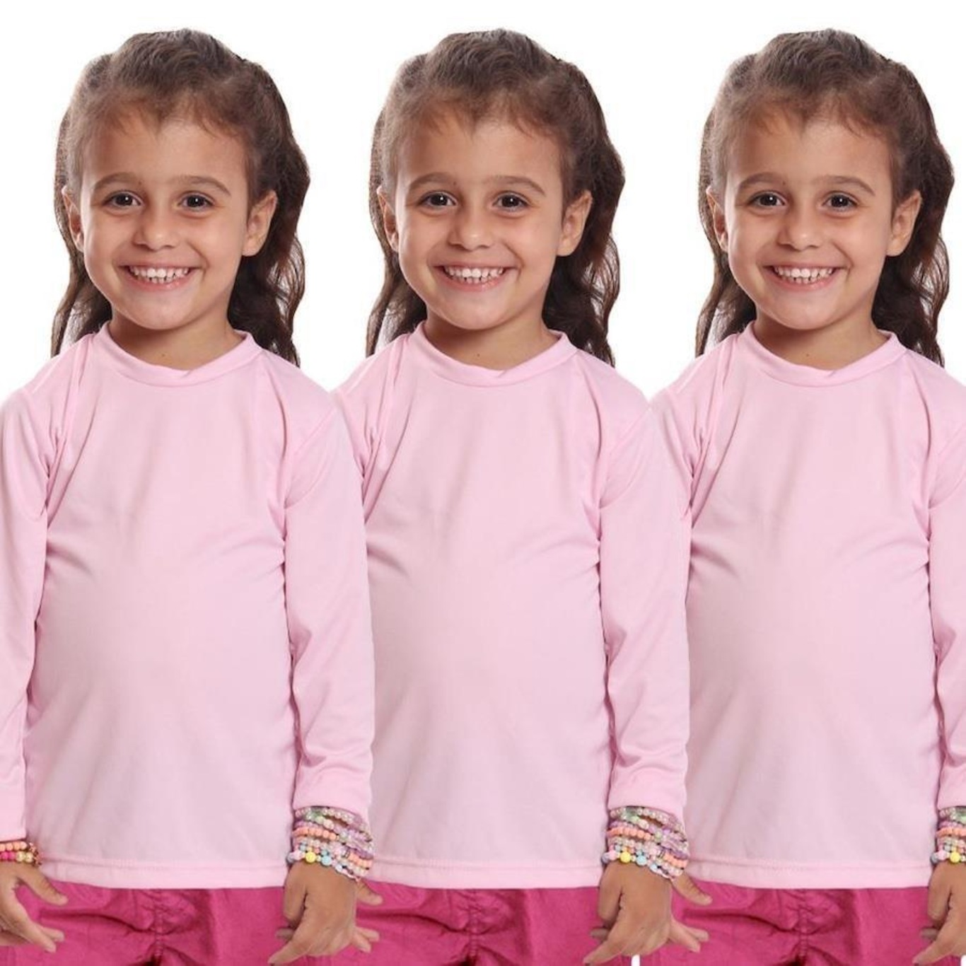 Kit Camisetas Manga Longa Dellas Fit Térmica - 3 Unidades - Infantil - Foto 1