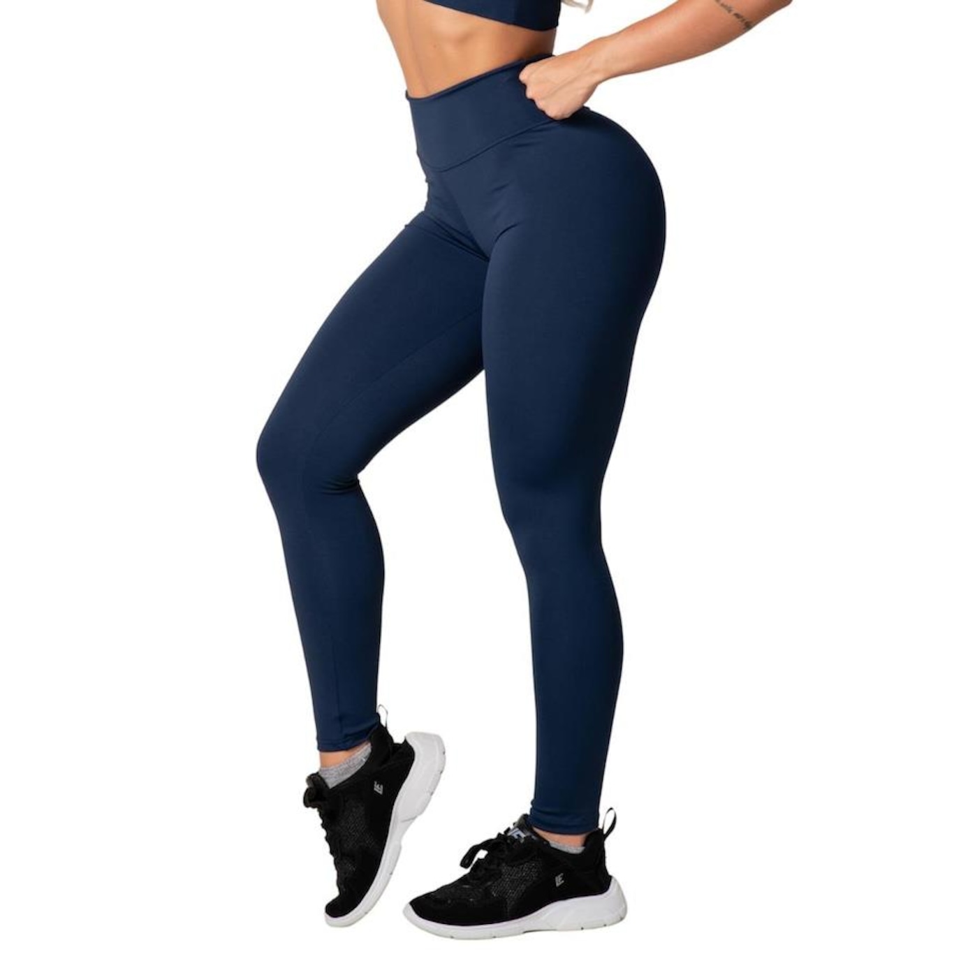 Kit de Calça Legging Belmento Suplex Academia Básica - Feminina - 3 Unds - Foto 2