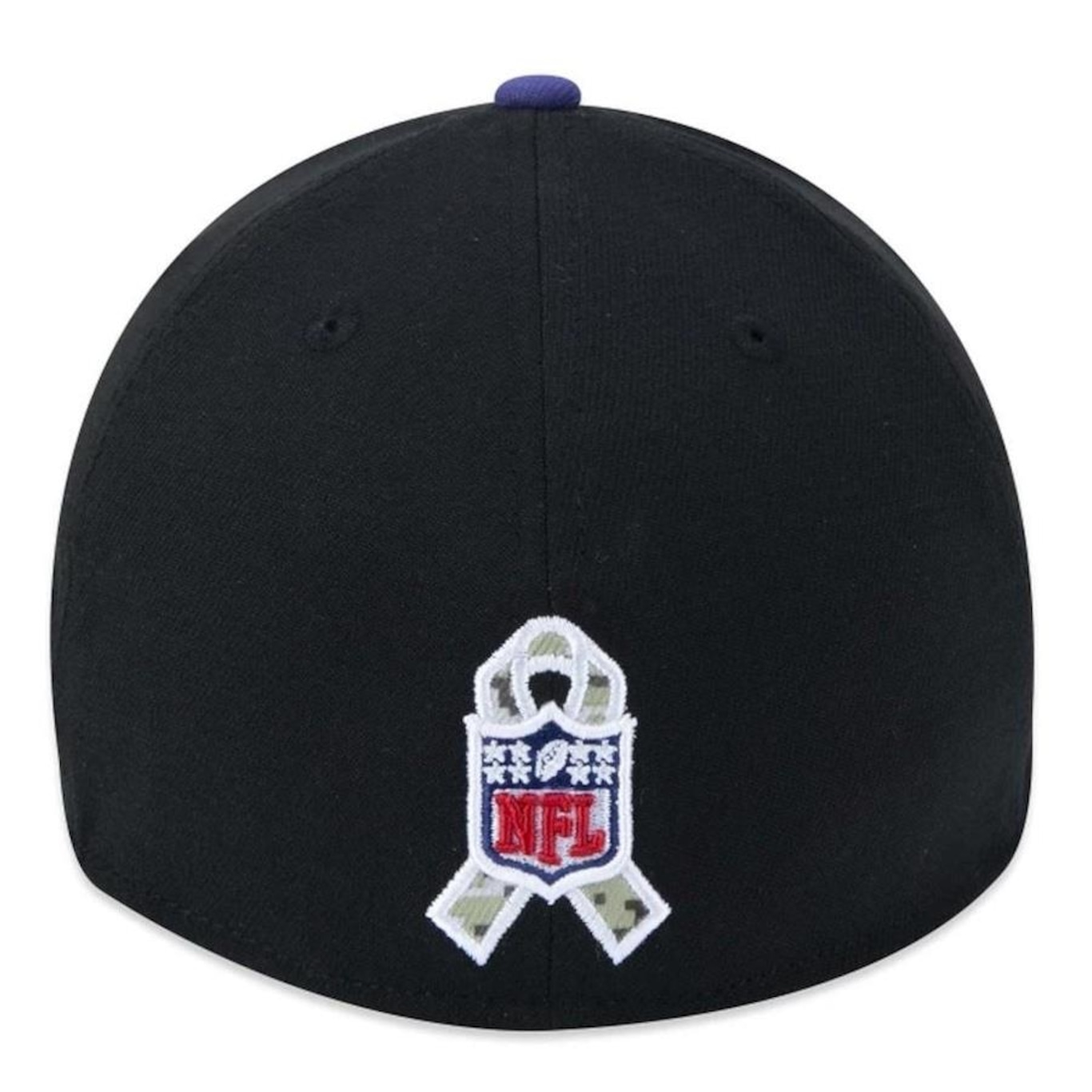 Boné Aba Curva New Era 39Thirty NFL Baltimore Ravens Salute To Service - Fechado - Adulto - Foto 2