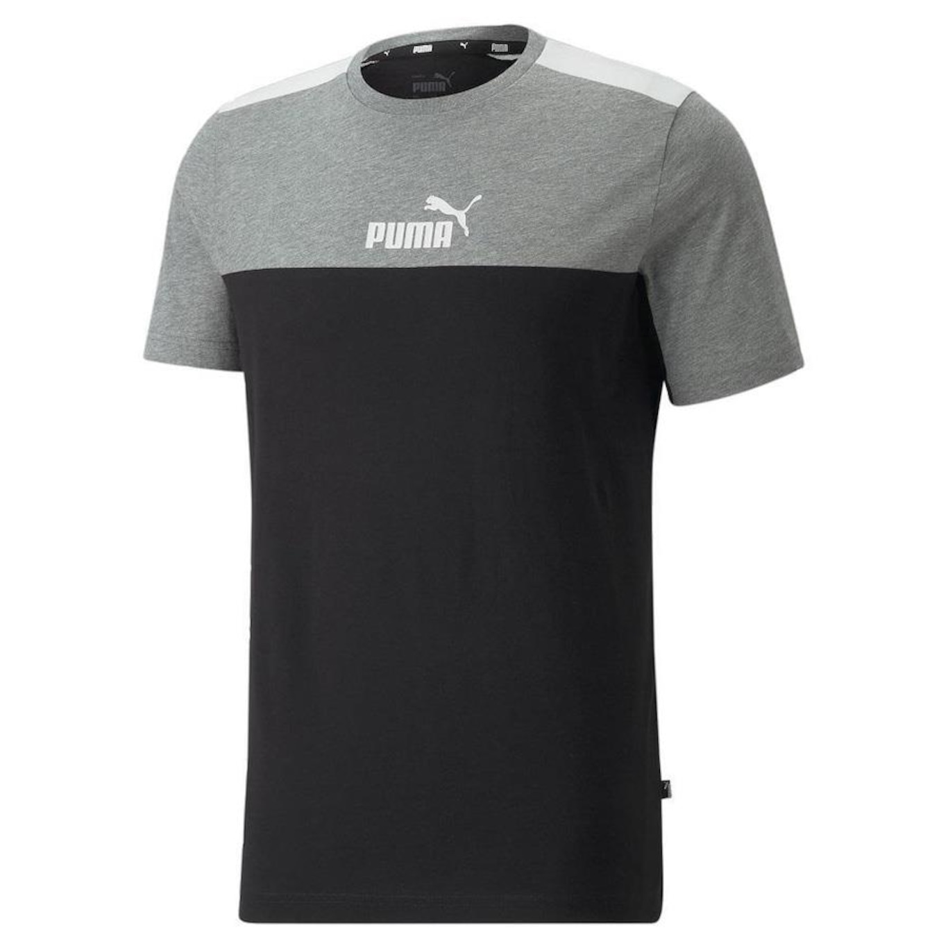 Camiseta Puma Manga Curta Essential Block Tee - Masculina - Foto 1