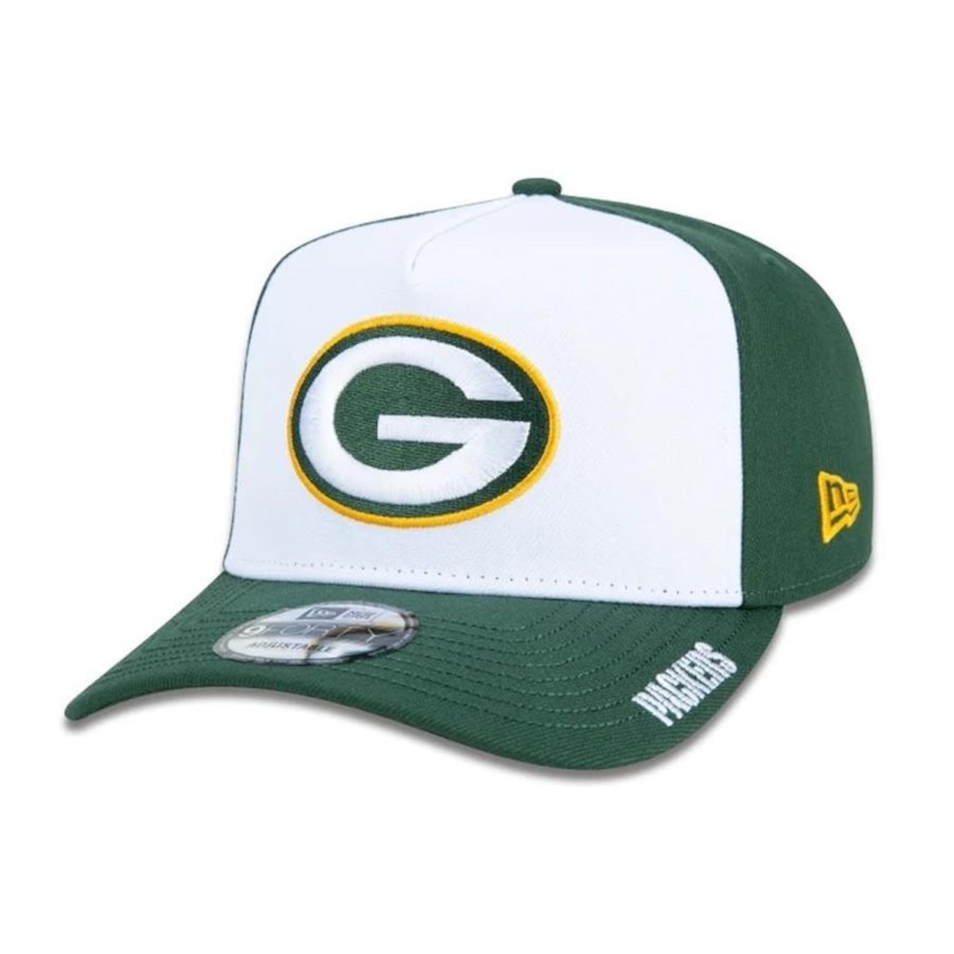 Boné Aba Curva New Era Green Bay Packers 940 A-Frame Core - Snapback - Adulto - Foto 1