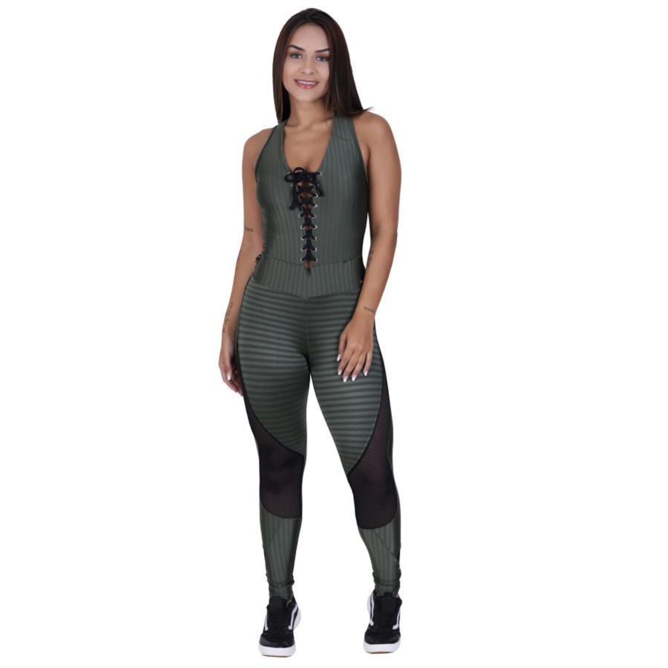 Macacão Orbis Fitness Cirre 3D com Bojo - Feminino - Foto 2