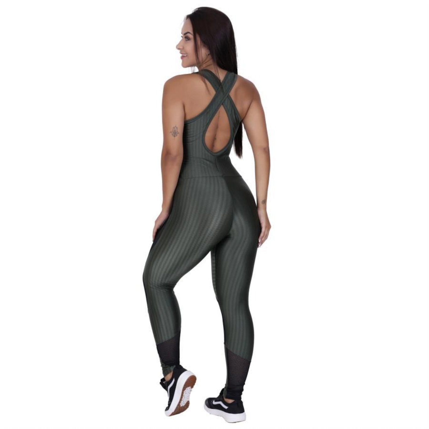 Macacão Orbis Fitness Cirre 3D com Bojo - Feminino - Foto 4