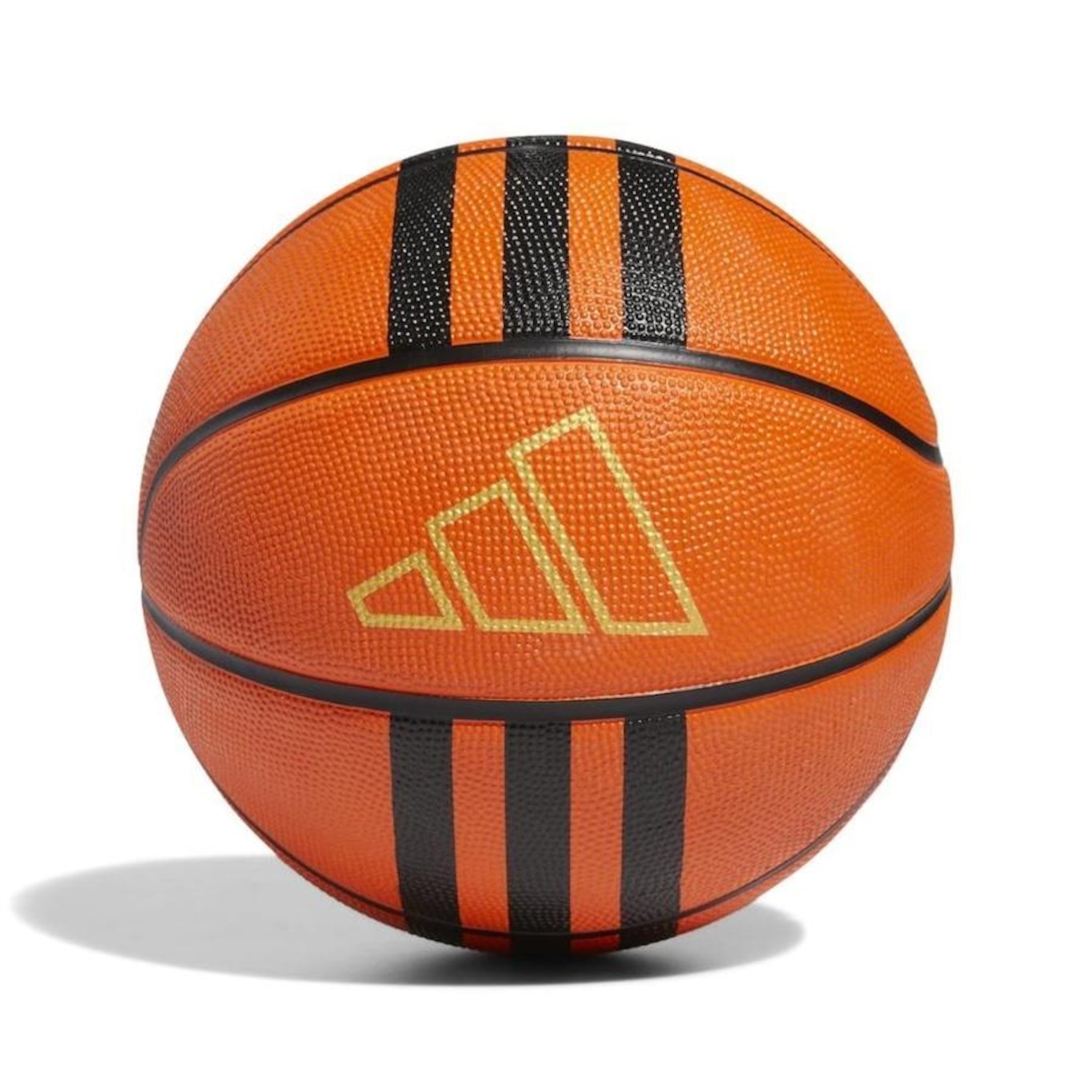 Bola de Basquete adidas 3-Stripes Rubber X3 - Foto 1