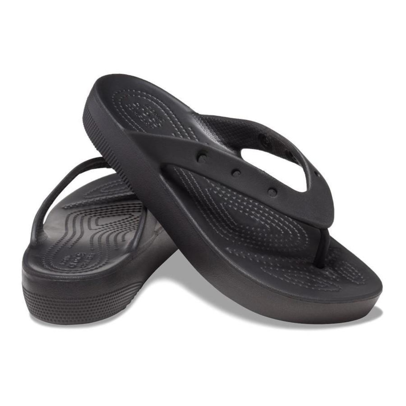 Chinelo Crocs Classic Plataform Flip - Feminino - Foto 4